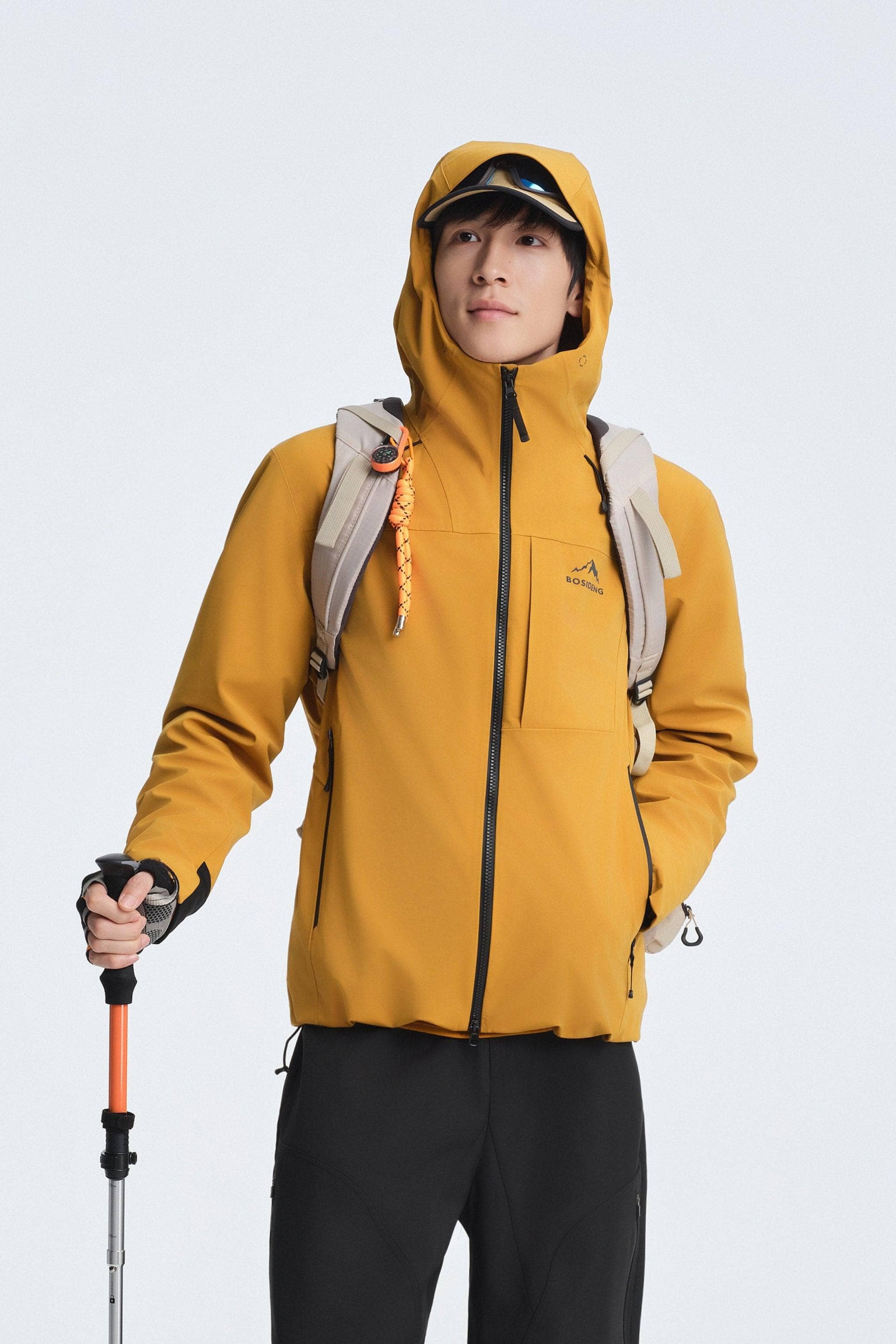 BOSIDENG 2025 Men's All Weather Jacket 1323 Mustard Yellow / S