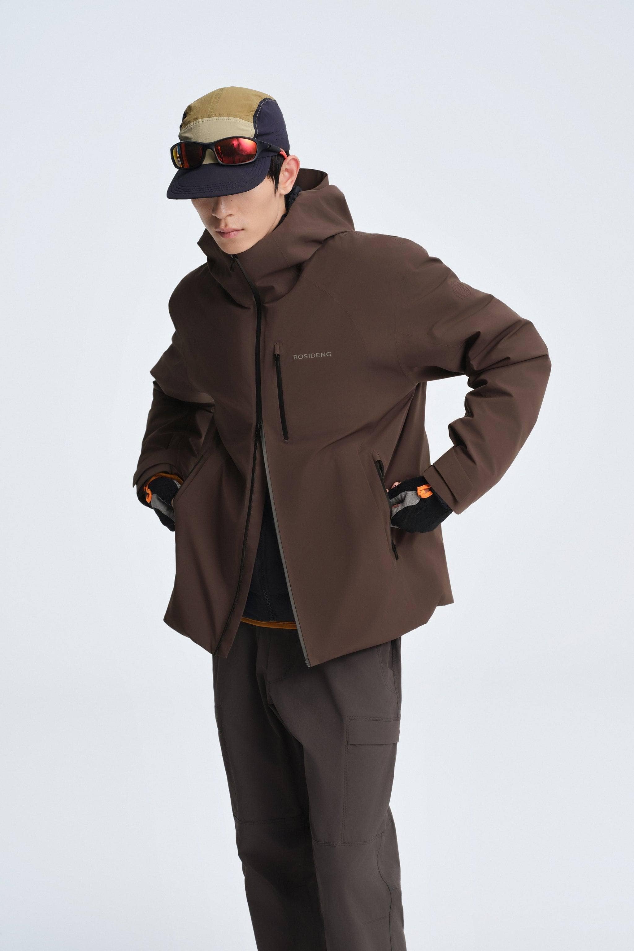 BOSIDENG 2025 Men's All Weather Goose Down Jacket 1313 Rock Brown / L