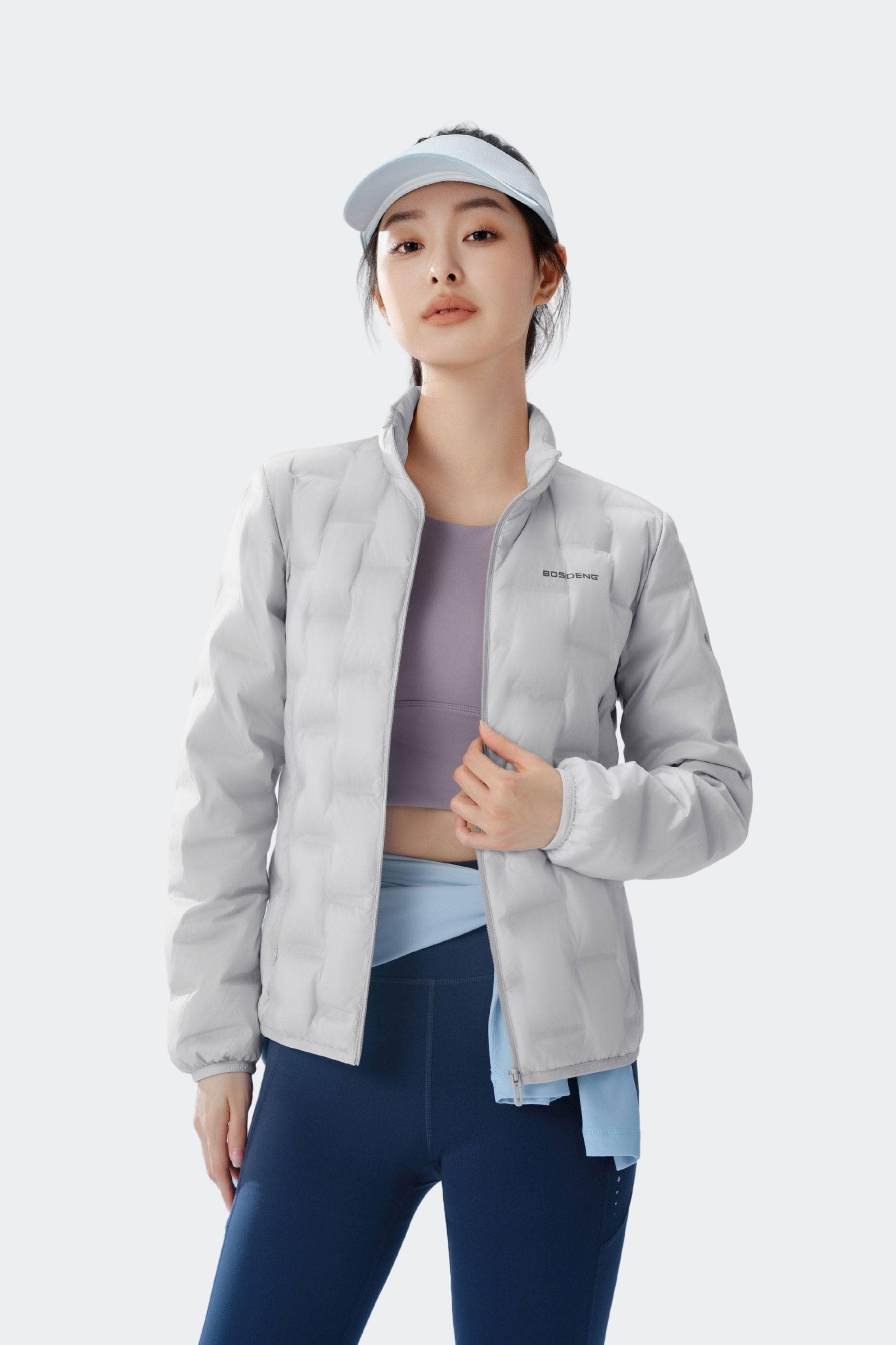 BOSIDENG 2025 Women's Goose Down Weightless Jacket 1034 Jacket Rock Grey / 4