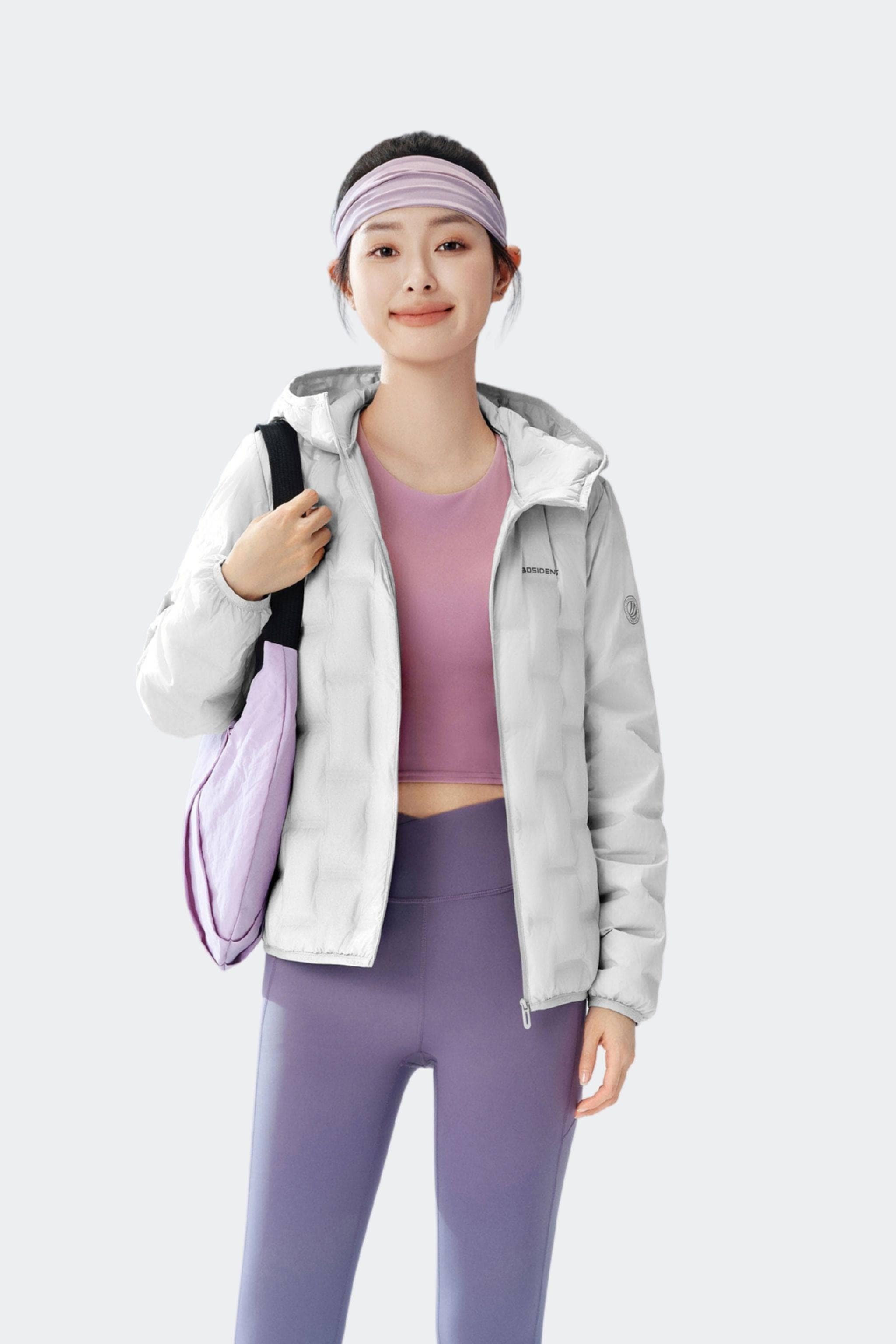 BOSIDENG 2025 Women's Goose Down Weightless Jacket 1036 Jacket Rock Grey / 4