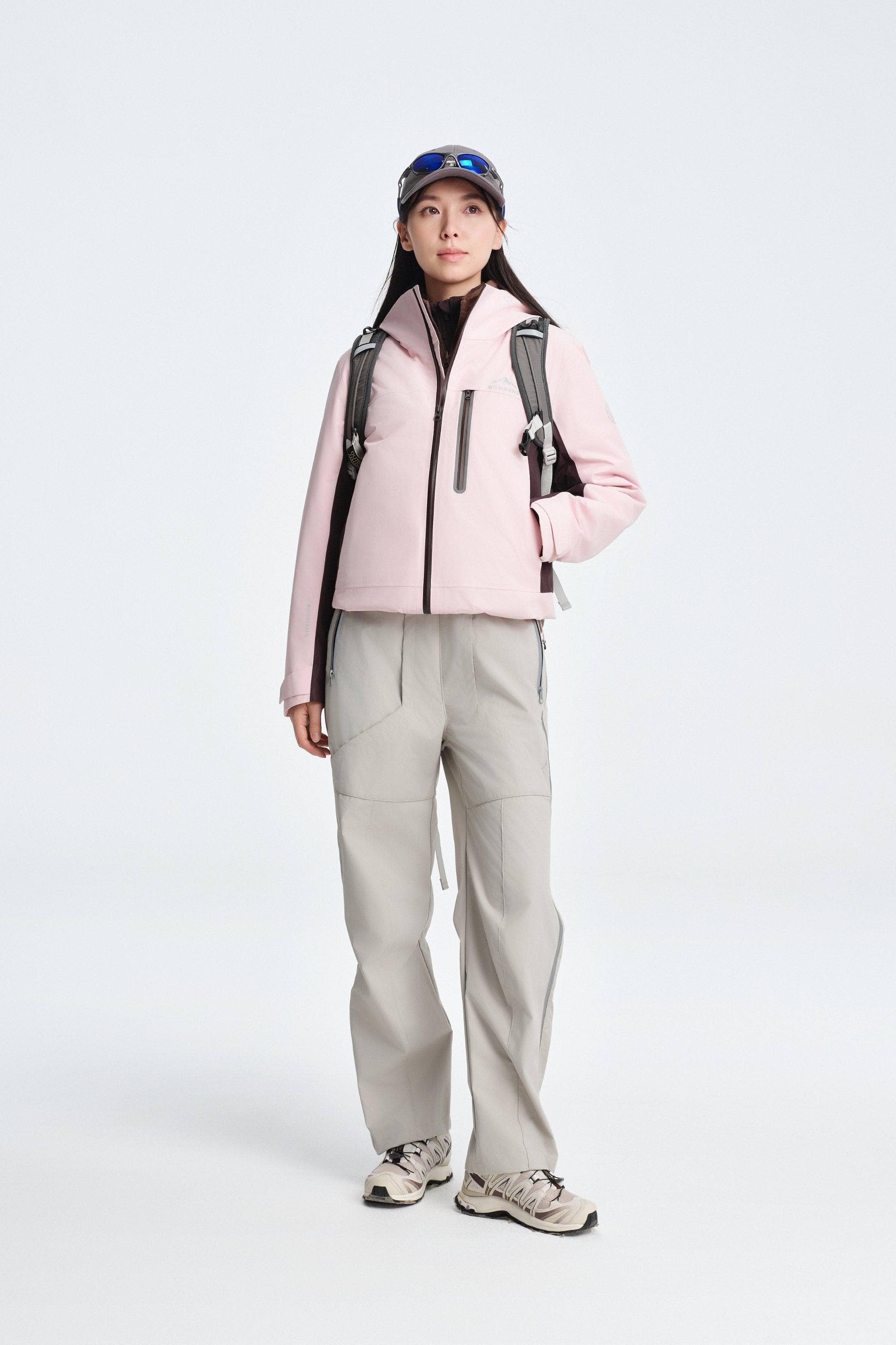 BOSIDENG 2025 All Weather Goose Down Jacket 1320 Jackets Soft Pink / Brown / XXXS