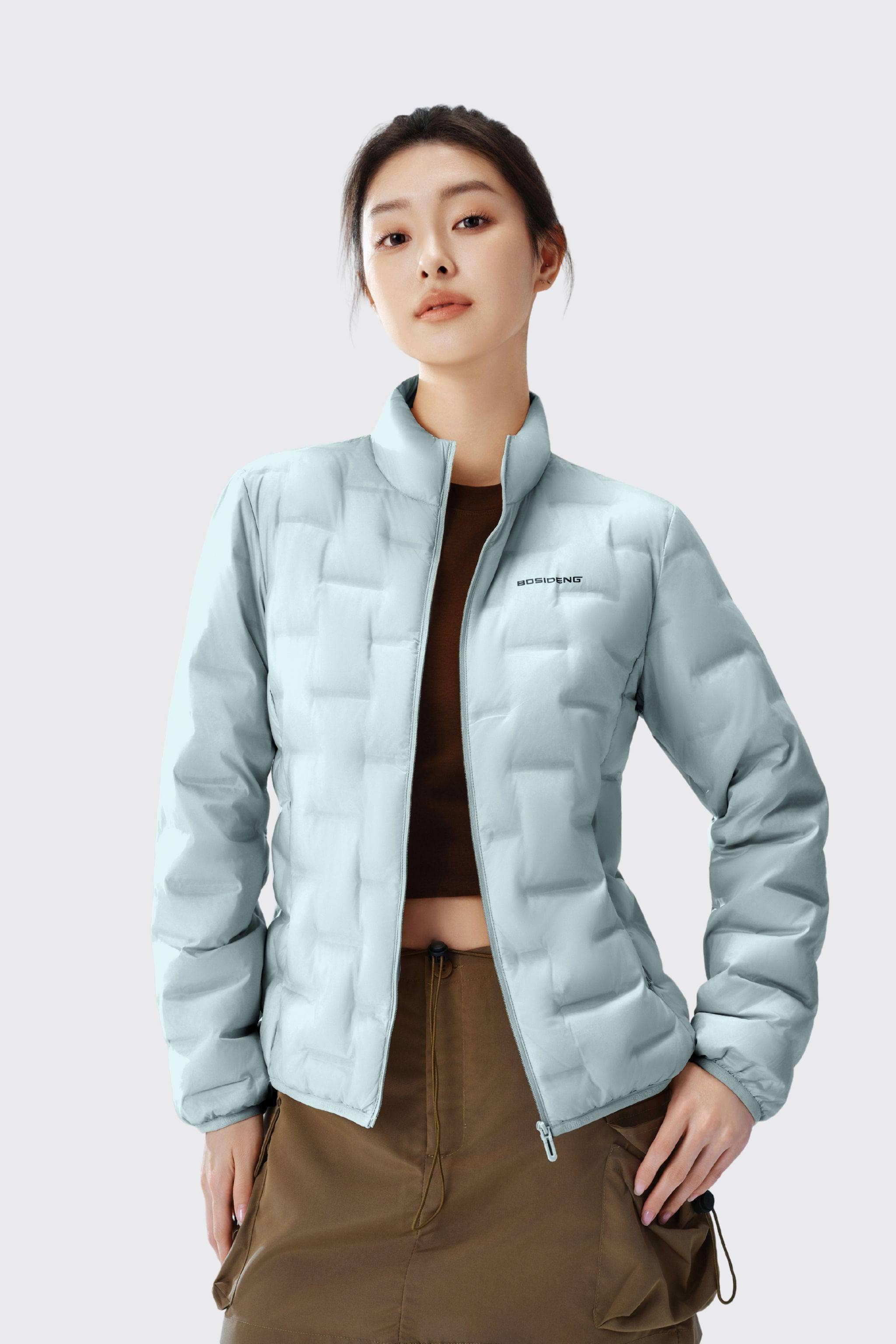BOSIDENG 2025 Women's Goose Down Weightless Jacket 1034 Jacket Sundial Blue / 4