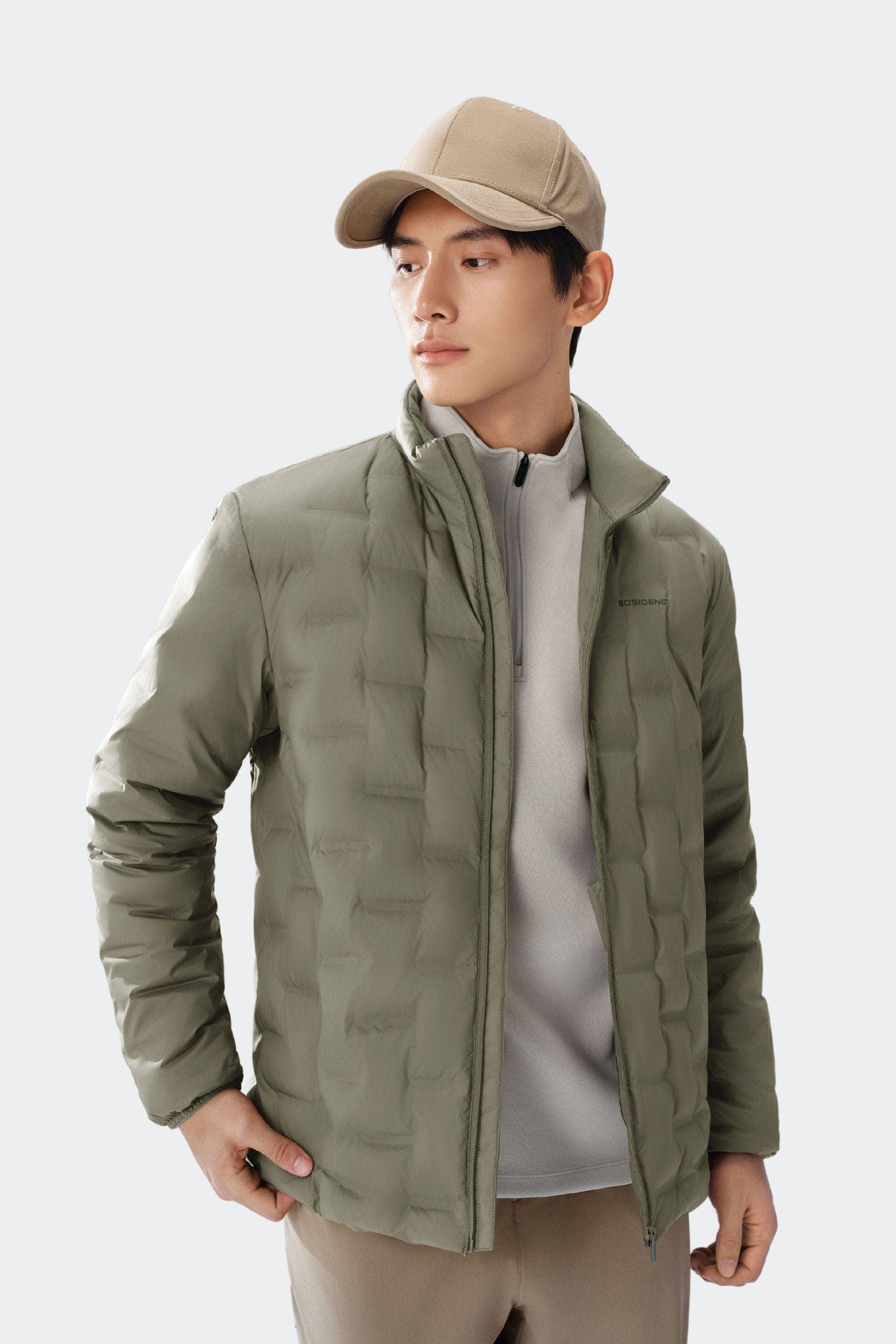 BOSIDENG 2025 Men's Goose Down Weightless Jacket 1033 Jacket Twilight Field Green / S