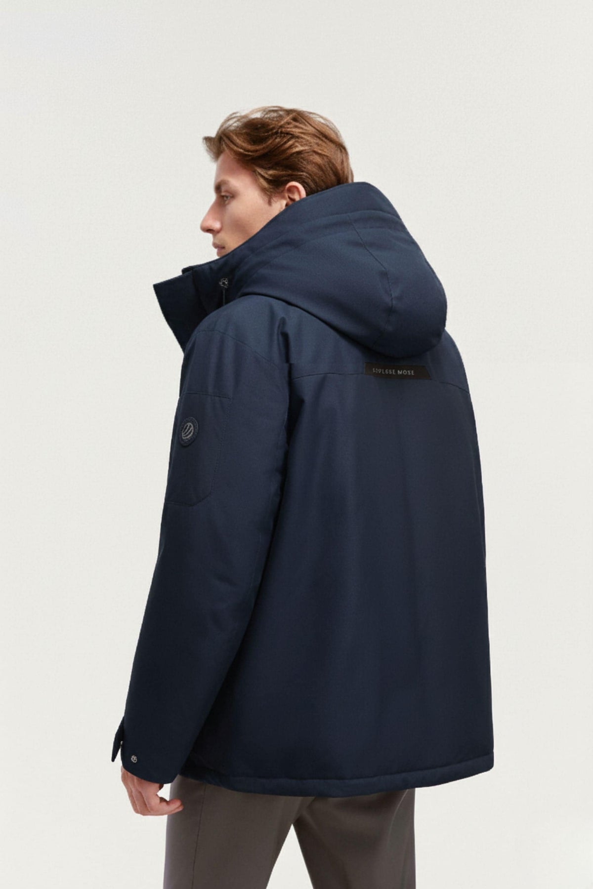 Urban Extreme Men's Short Goose Down Jacket 211 — mid-length down jacket fuses cutting-edge thermal innovation — view 14; water-resistant, windproof