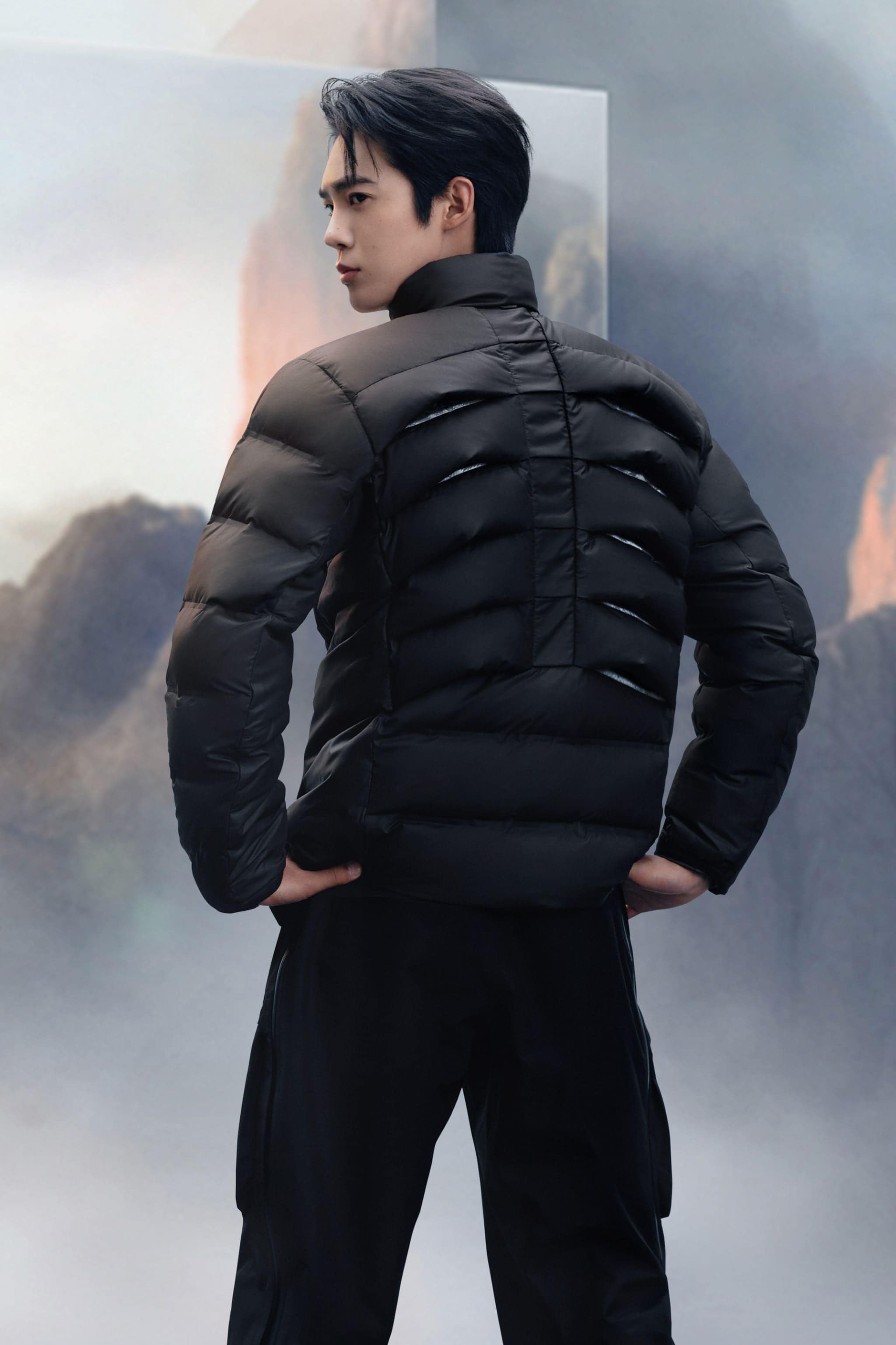 Vertex Men's 3 in 1 Goose Down Jacket 160 — style fuses technical performance with modern urban elegance — view 5; waterproof, windproof
