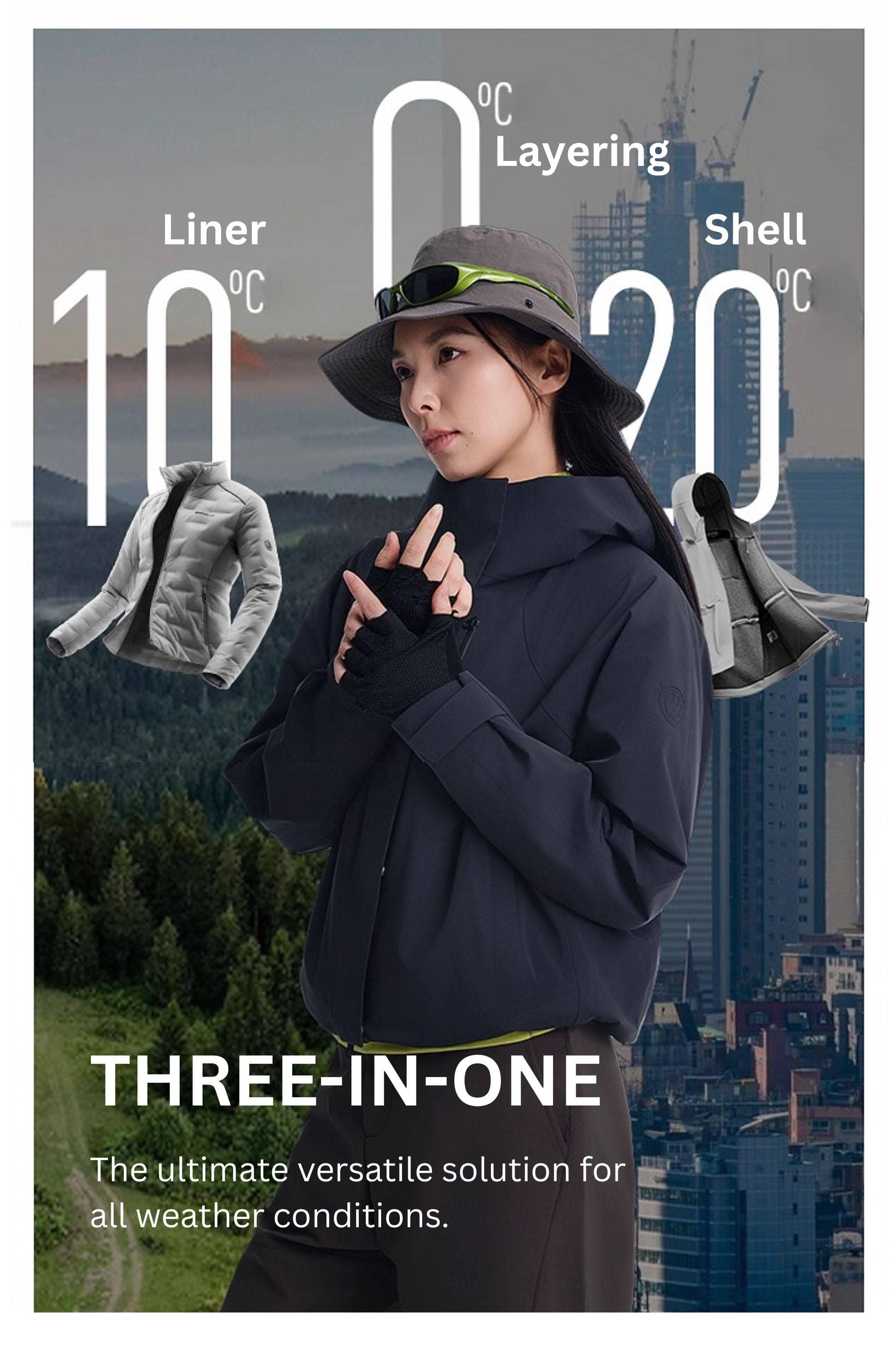 BOSIDENG 2025 Women's All Weather Goose Down Jacket 1314 Jacket