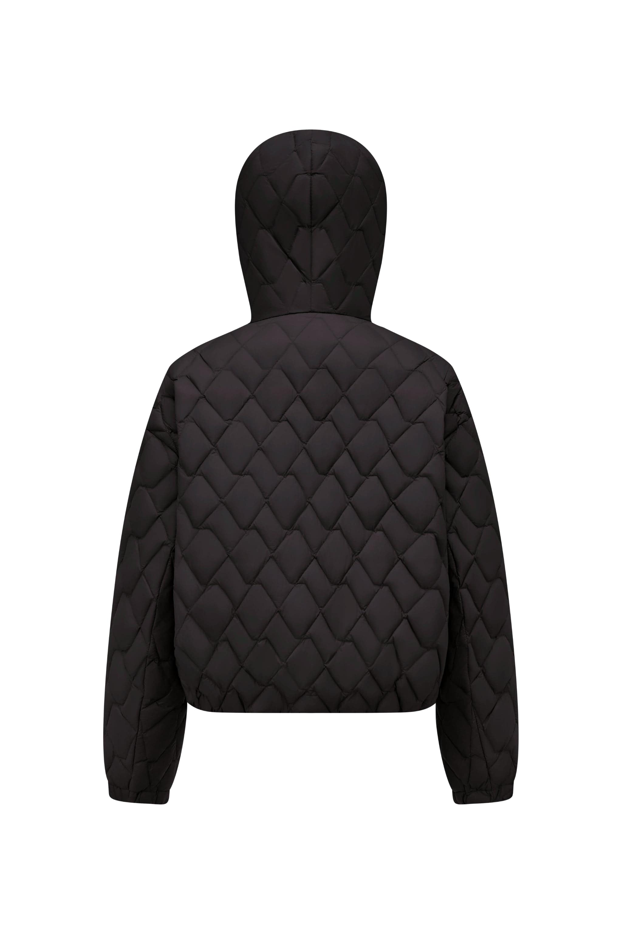 Women's Artist Quilting Down Jacket With Hood — hooded jacket features houndstooth-inspired quilting — view 15