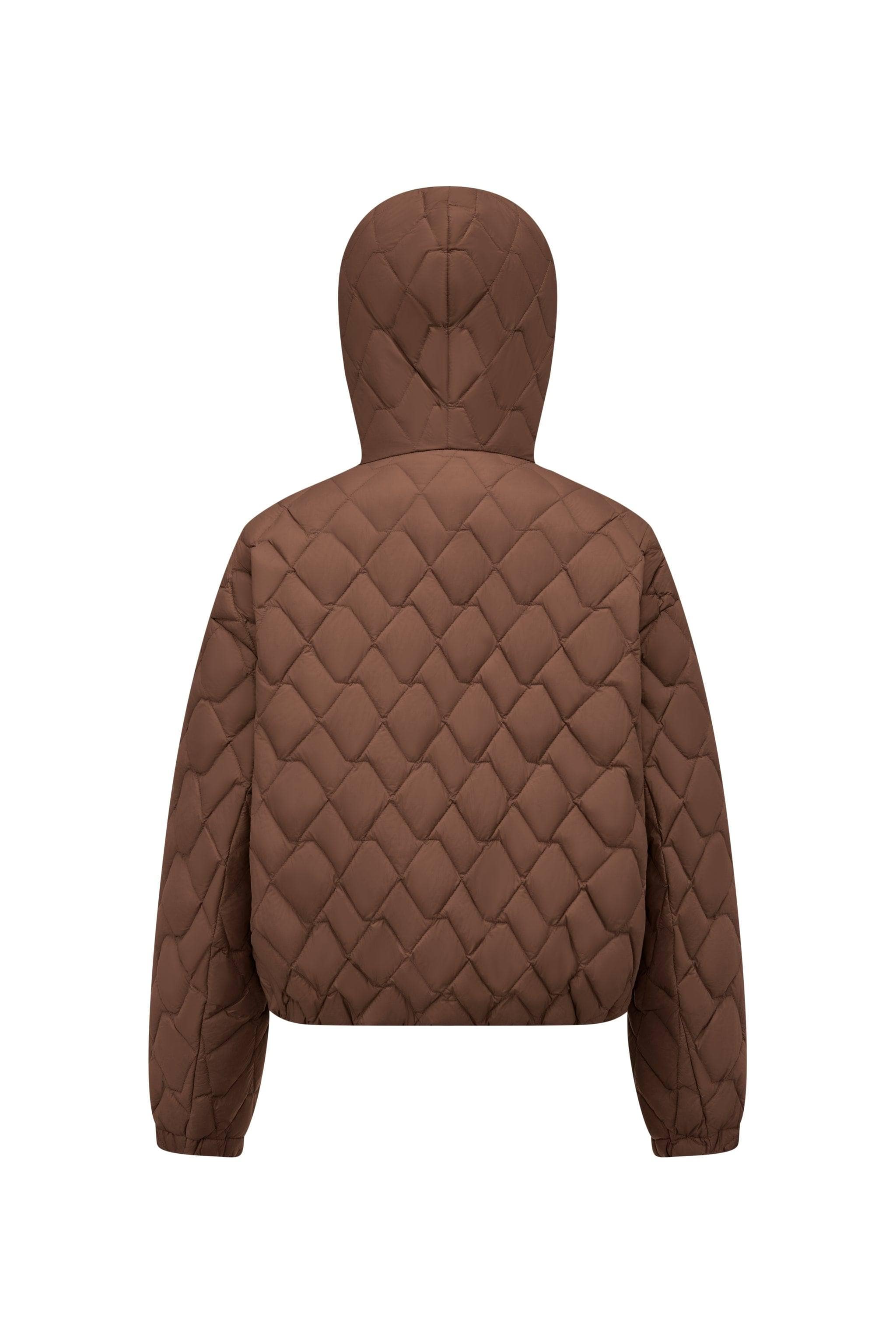 Women's Artist Quilting Down Jacket With Hood — hooded jacket features houndstooth-inspired quilting — view 22