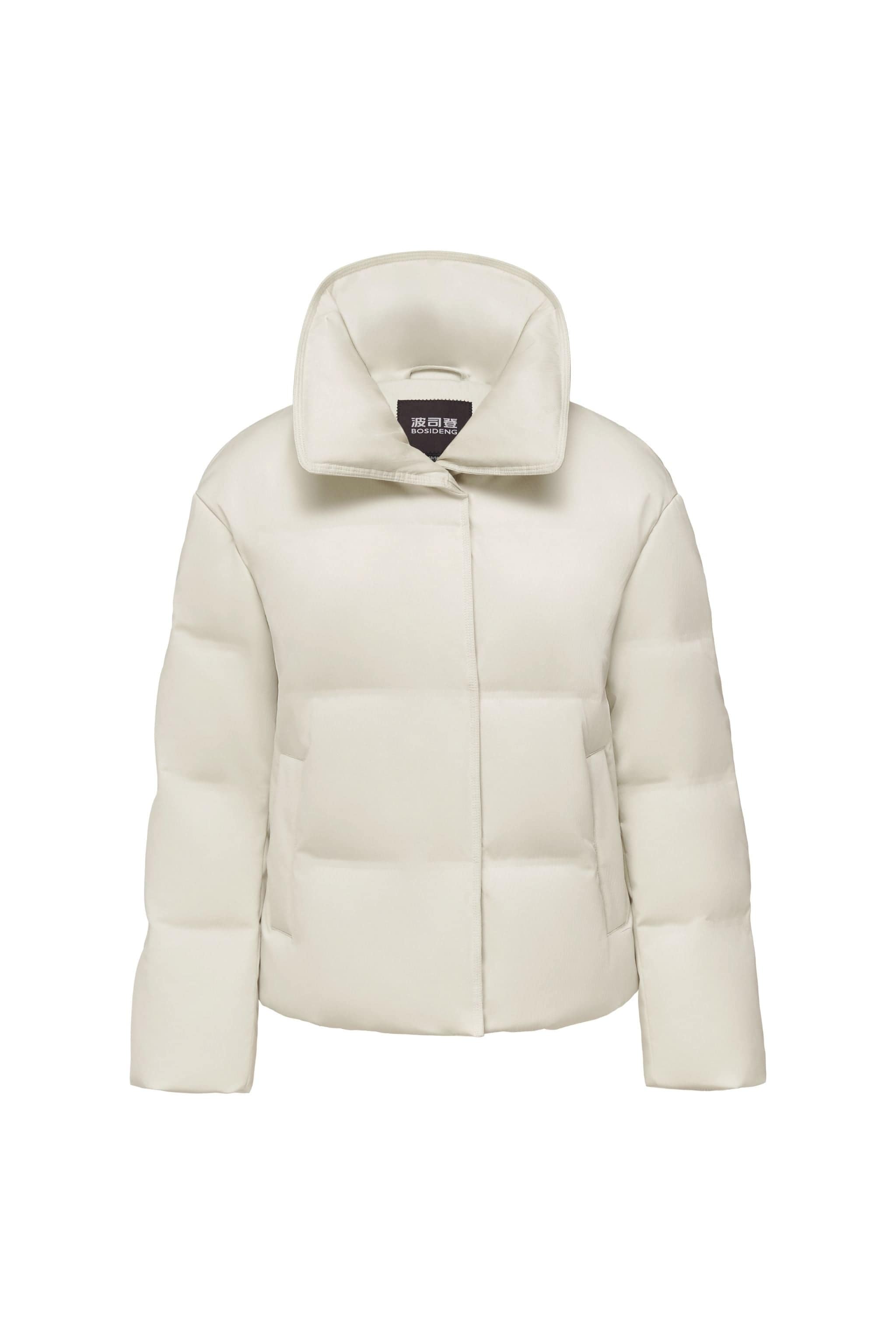 Women's Business Classic Goose Down Jacket With Lapel 112 — Crafted from refined Chinese jacquard fabric — view 8