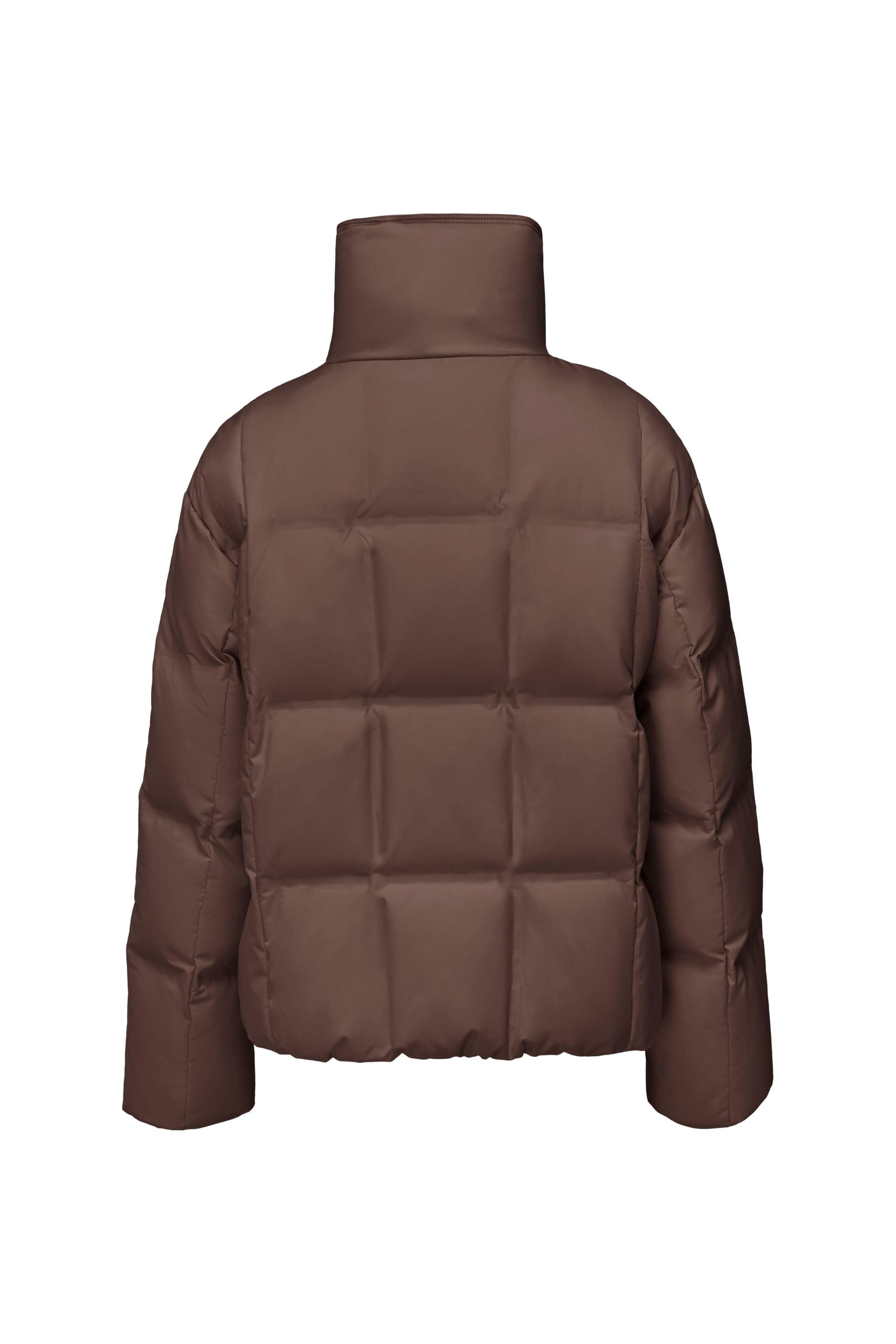 Women's Business Classic Goose Down Jacket With Lapel 112 — Crafted from refined Chinese jacquard fabric — view 15