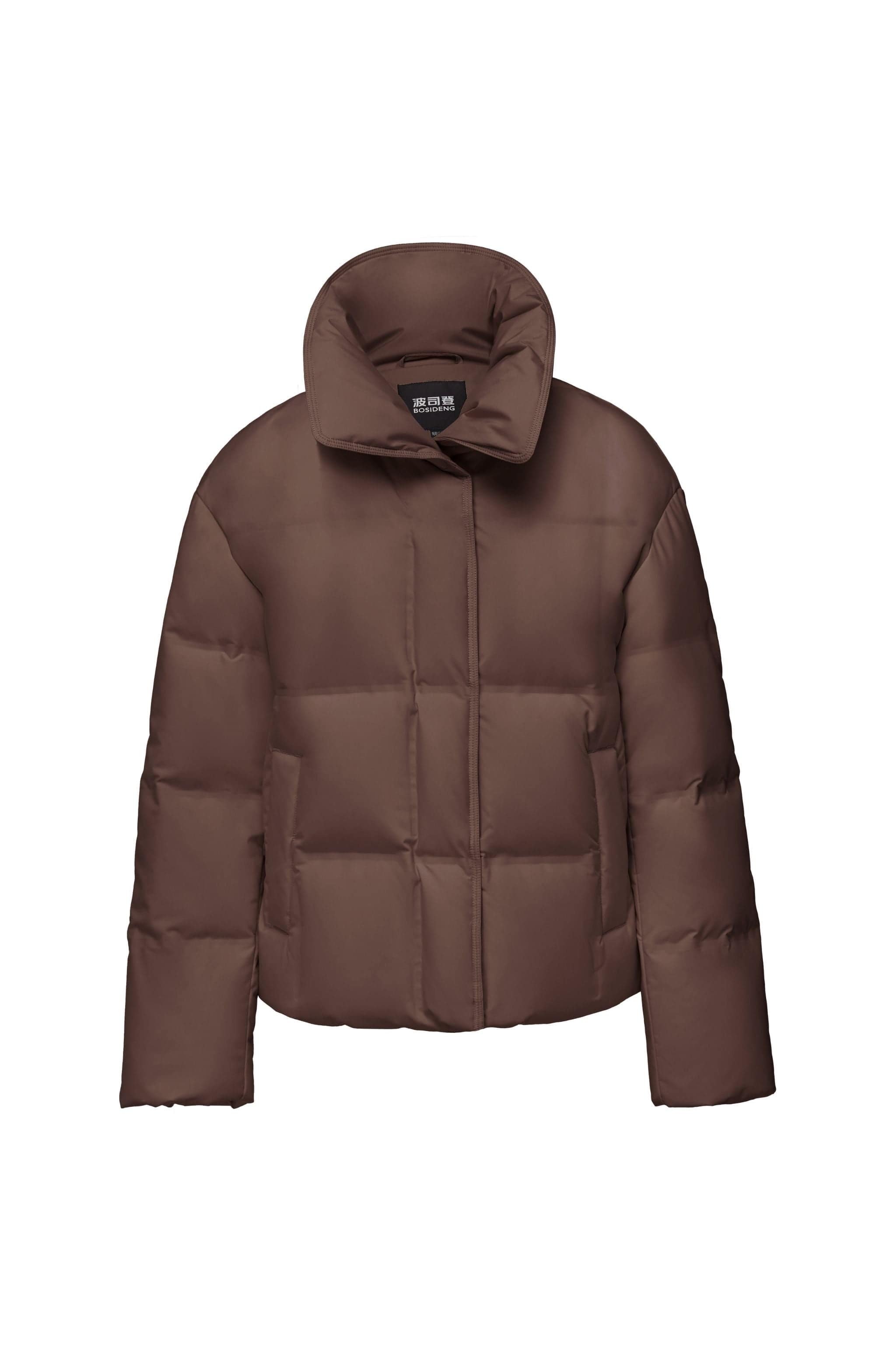 Women's Business Classic Goose Down Jacket With Lapel 112 — Crafted from refined Chinese jacquard fabric — view 14