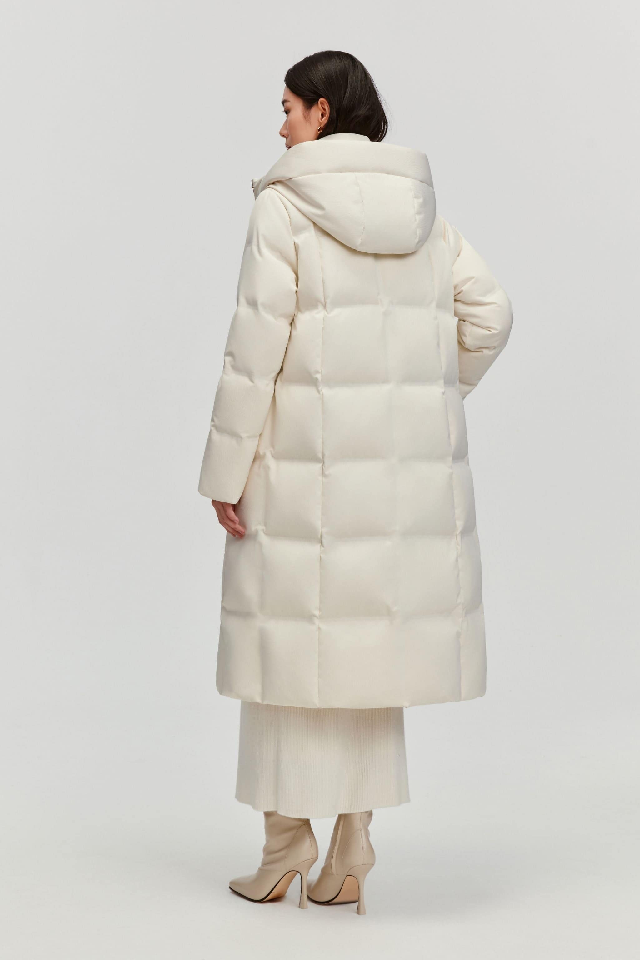 BOSIDENG 2025 Women's Business Classic Long Quilted Goose Down Jacket 174 Jacket