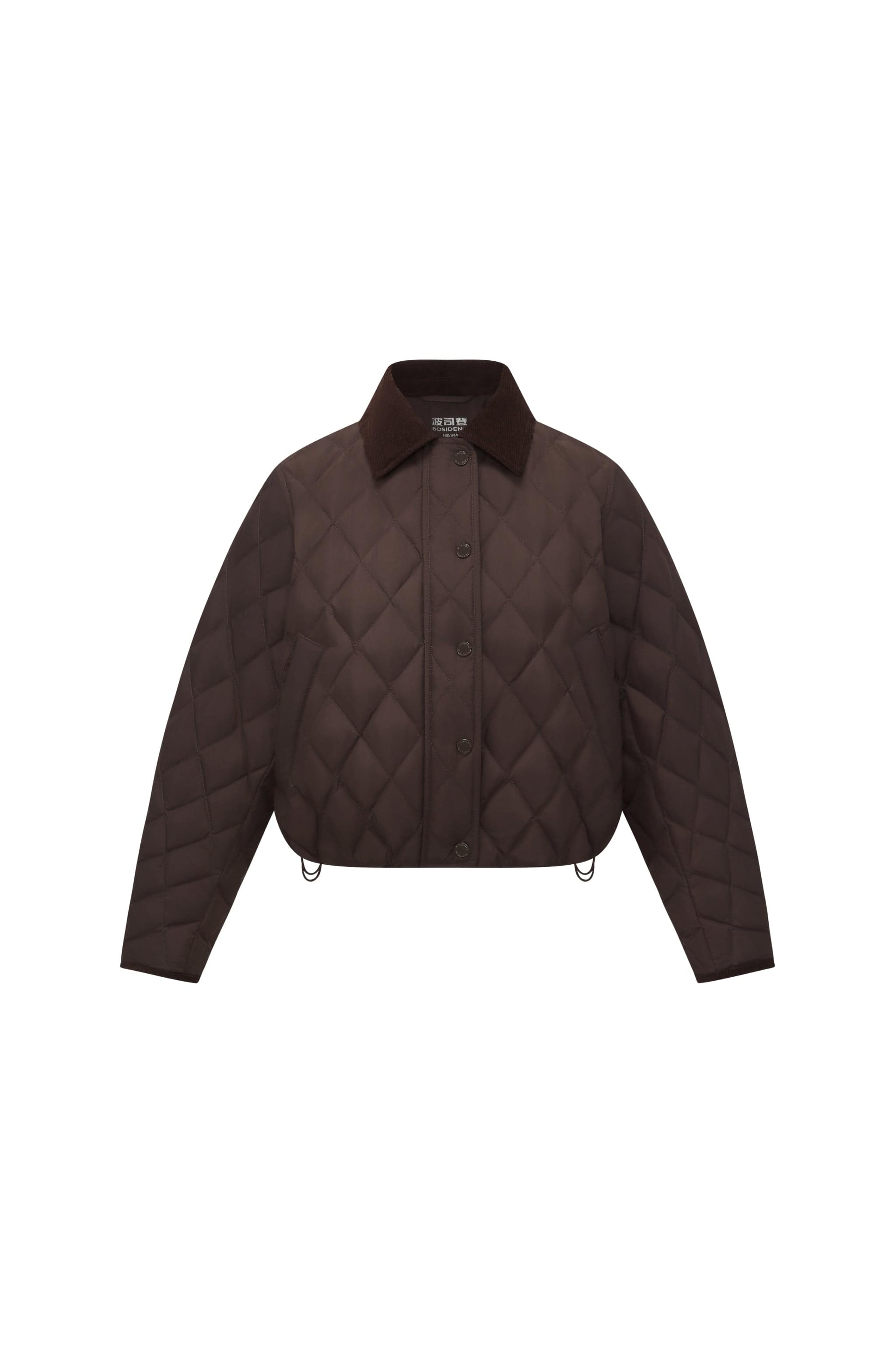 BOSIDENG 2025 Women's Cropped Quilted Barn Down Jacket