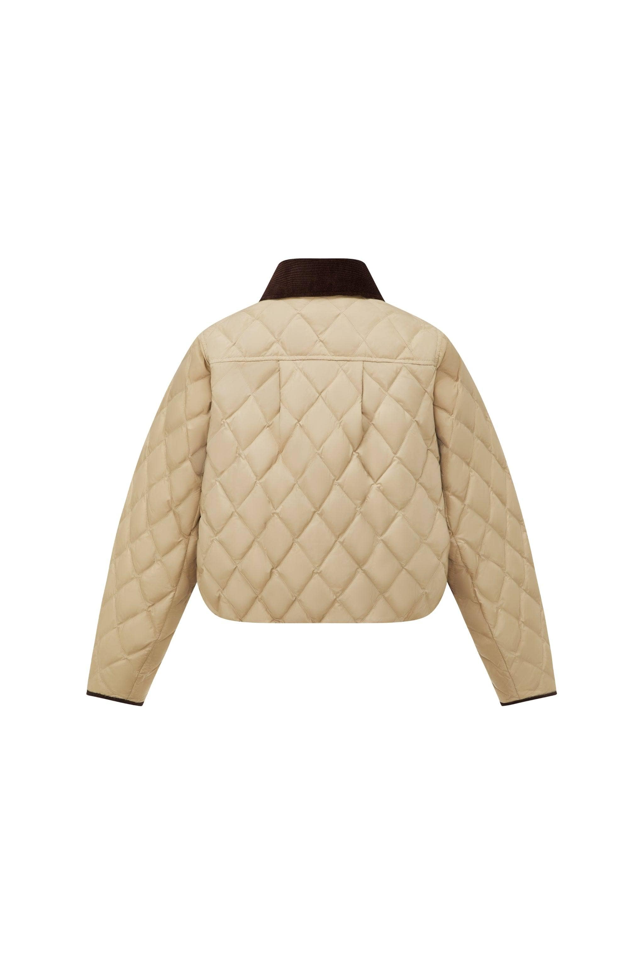 BOSIDENG 2025 Women's Cropped Quilted Barn Down Jacket