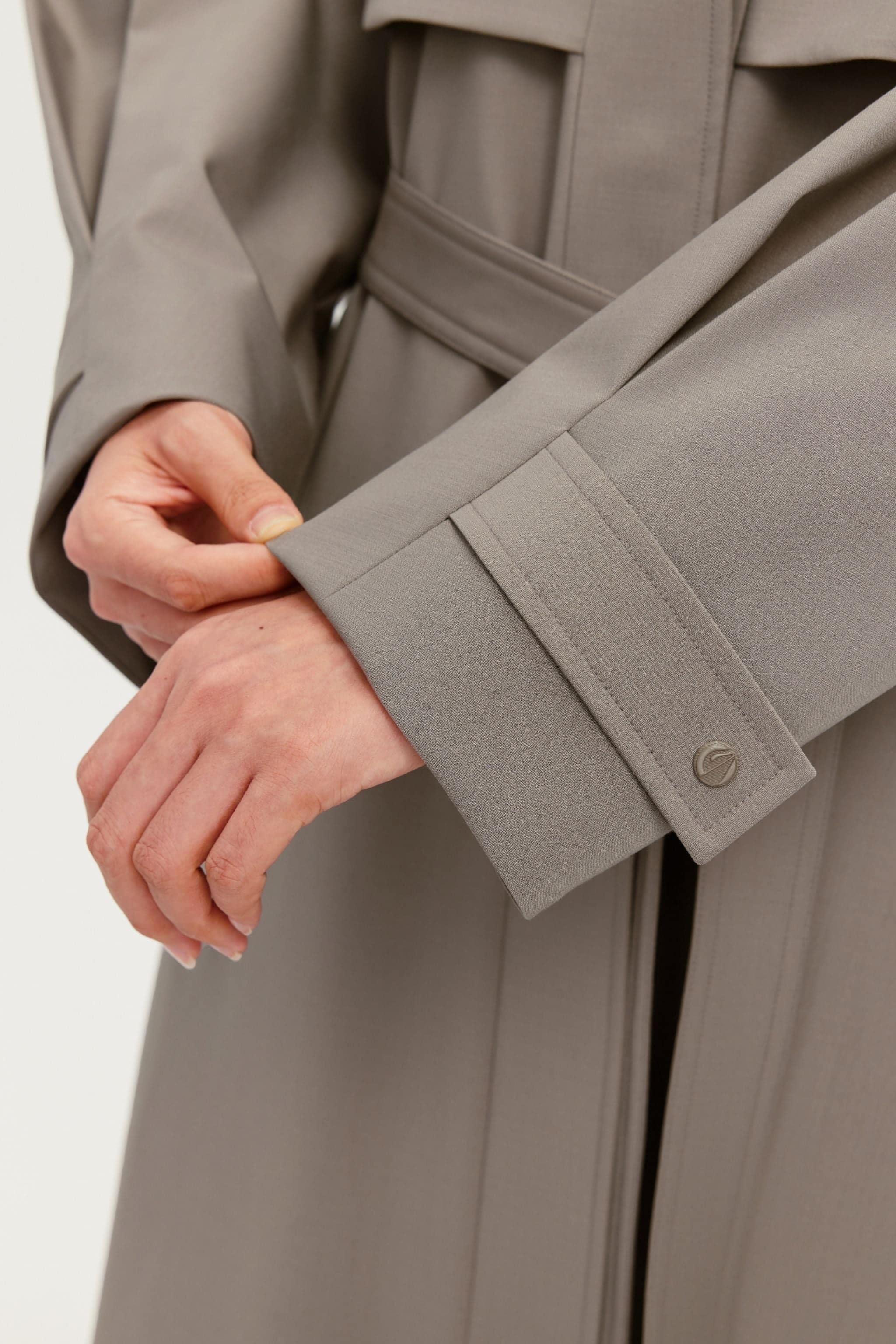 Women's Full Length Goose Down Trench 212 — down trench redefines winter elegance — view 5