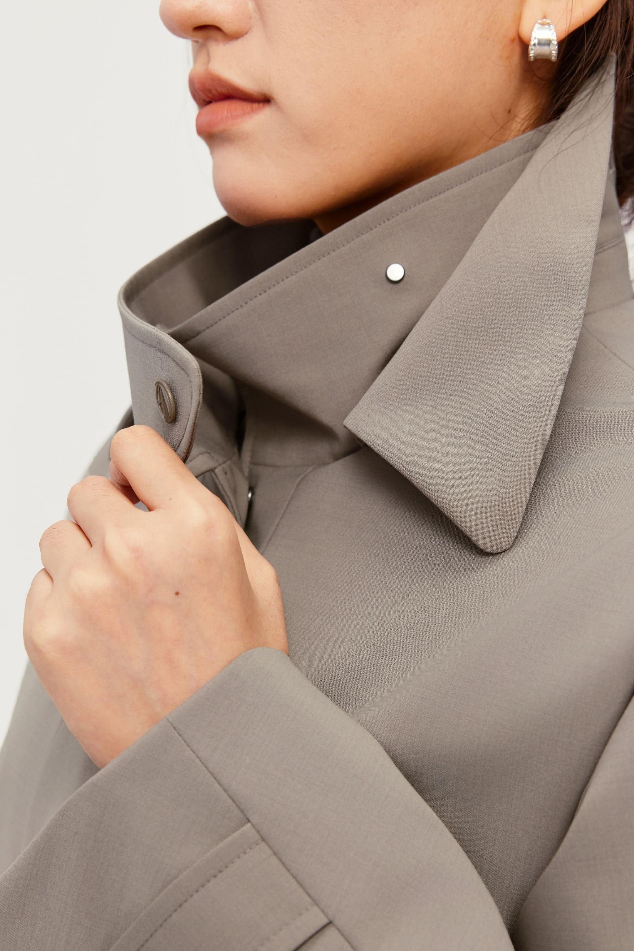 Women's Full Length Goose Down Trench 212 — down trench redefines winter elegance — view 4