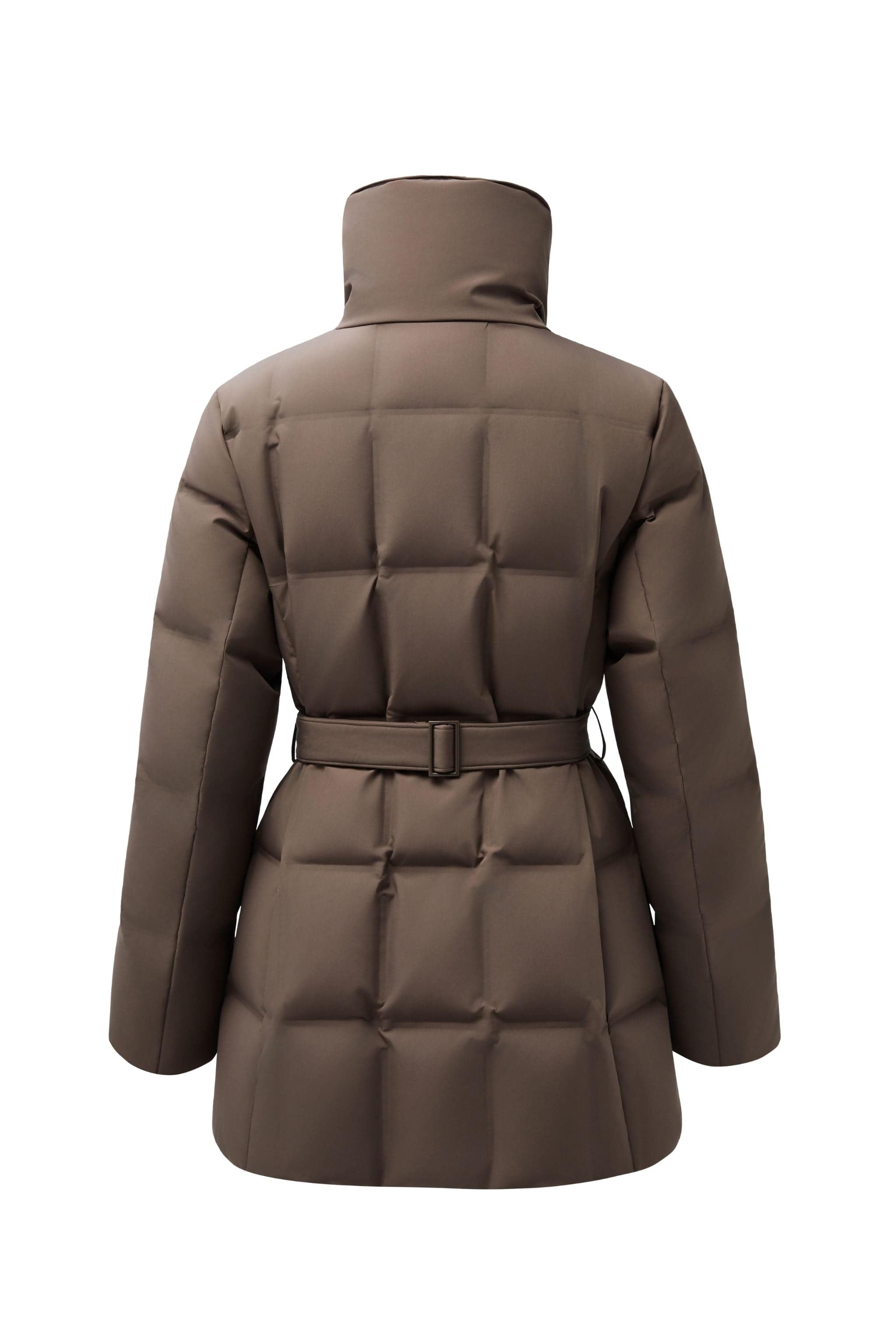 Women's Goose Down Jacket With Belt 148 — belted down jacket brings effortless style to every winter moment — view 19