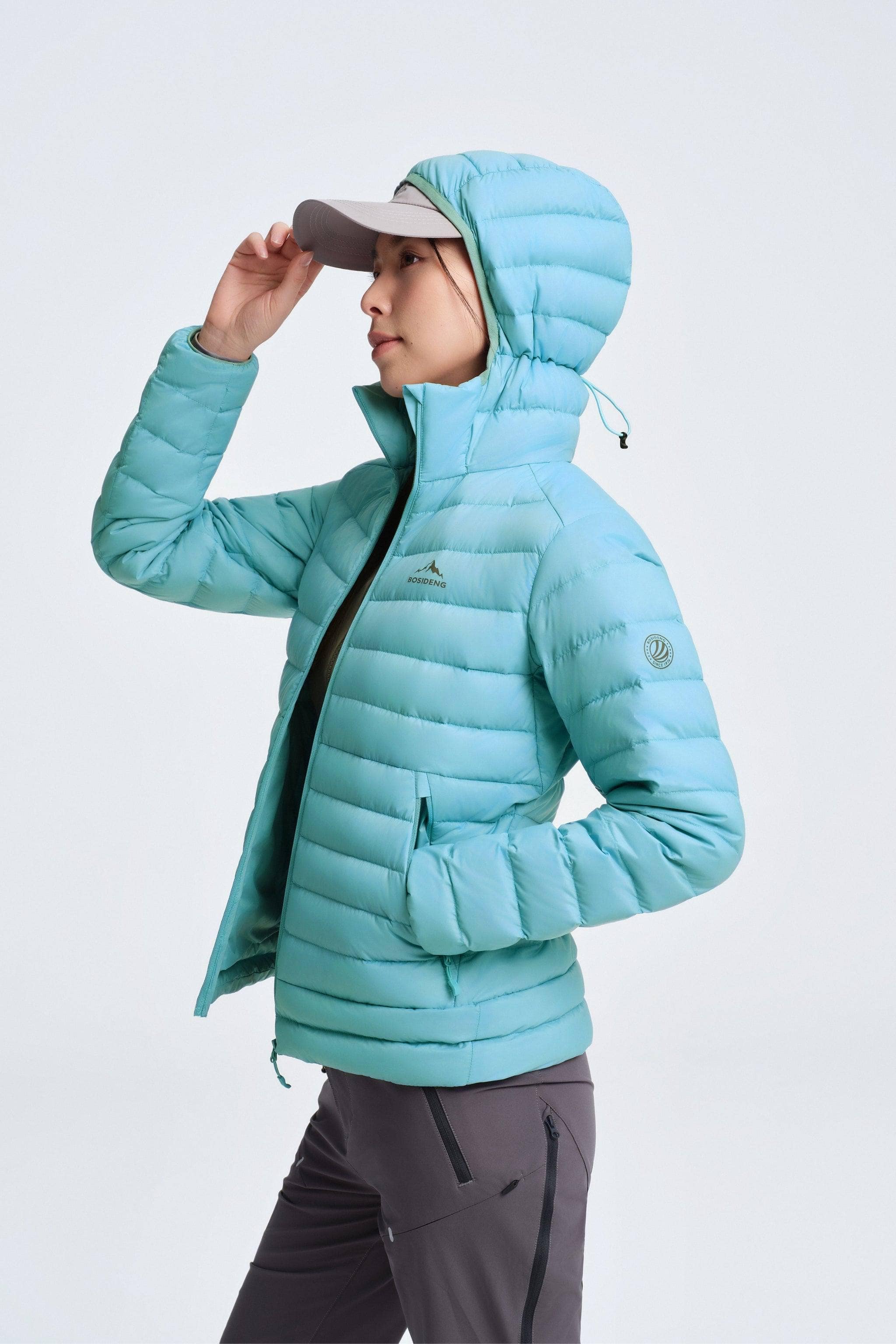BOSIDENG 2025 Women's Goose Down Jacket With Hood 1048 Jackets