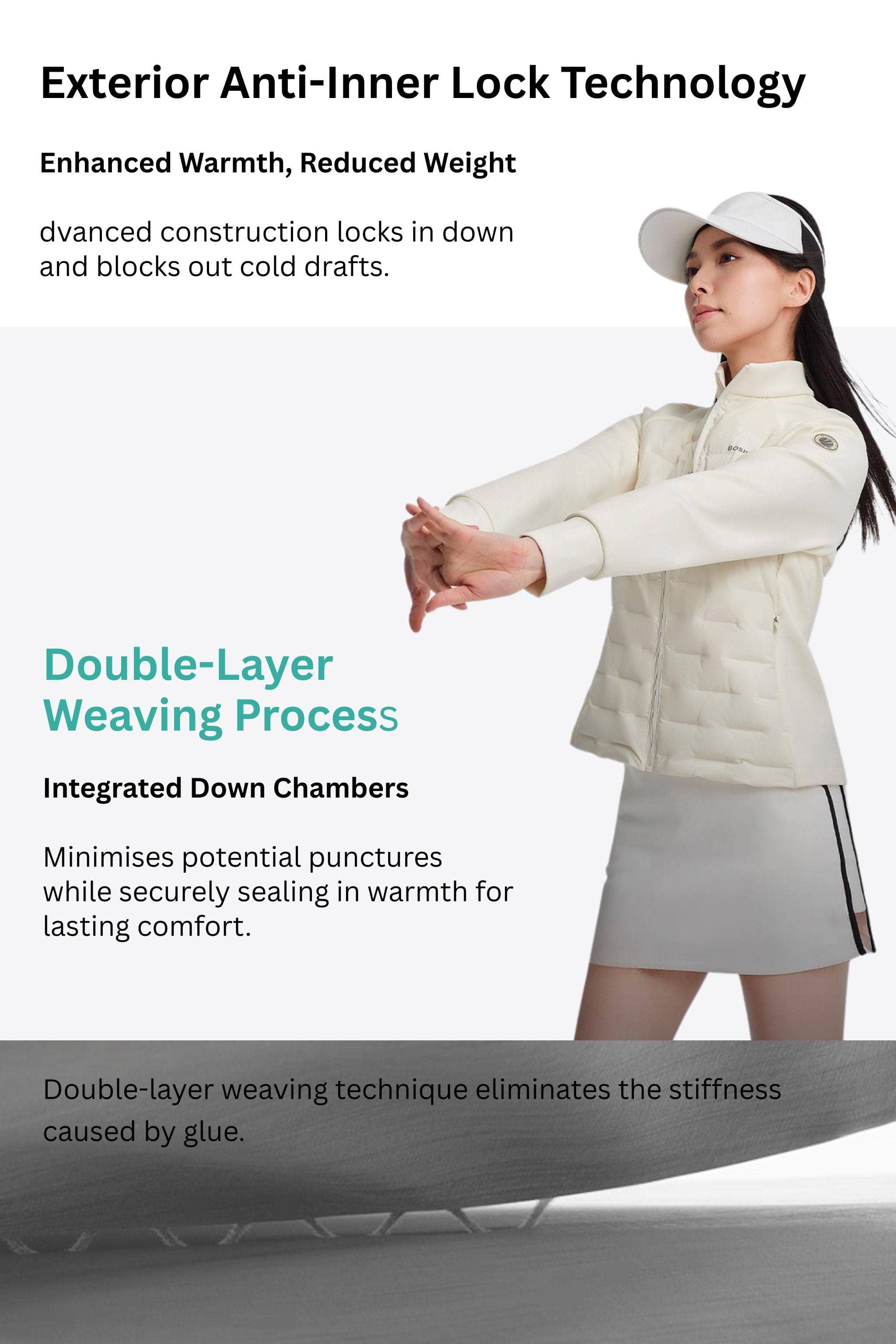 BOSIDENG 2025 Women's Goose Down Weightless Jacket 6706 Jackets
