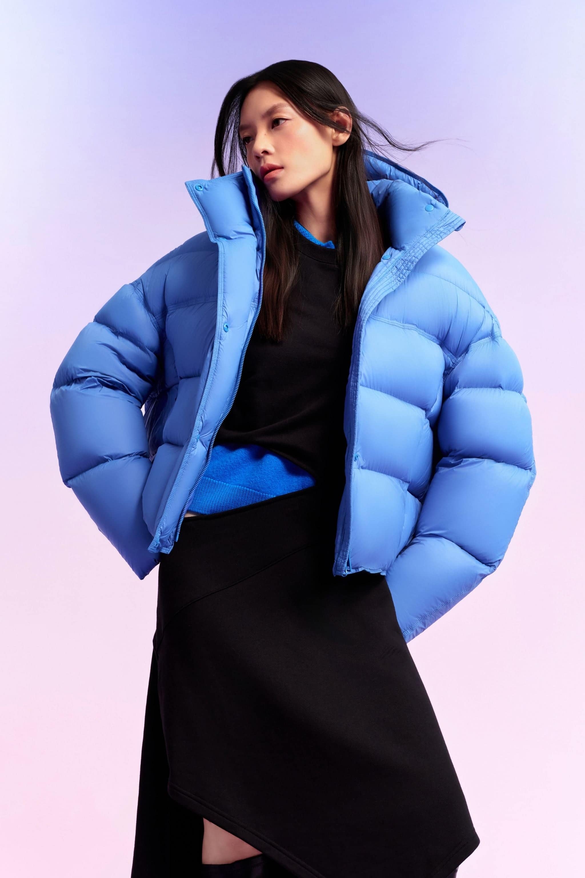 Women's Innovative Down Puffer With Hood 102 — puffer merges contemporary fashion with exceptional warmth — designed — view 16; water-resistant, windproof