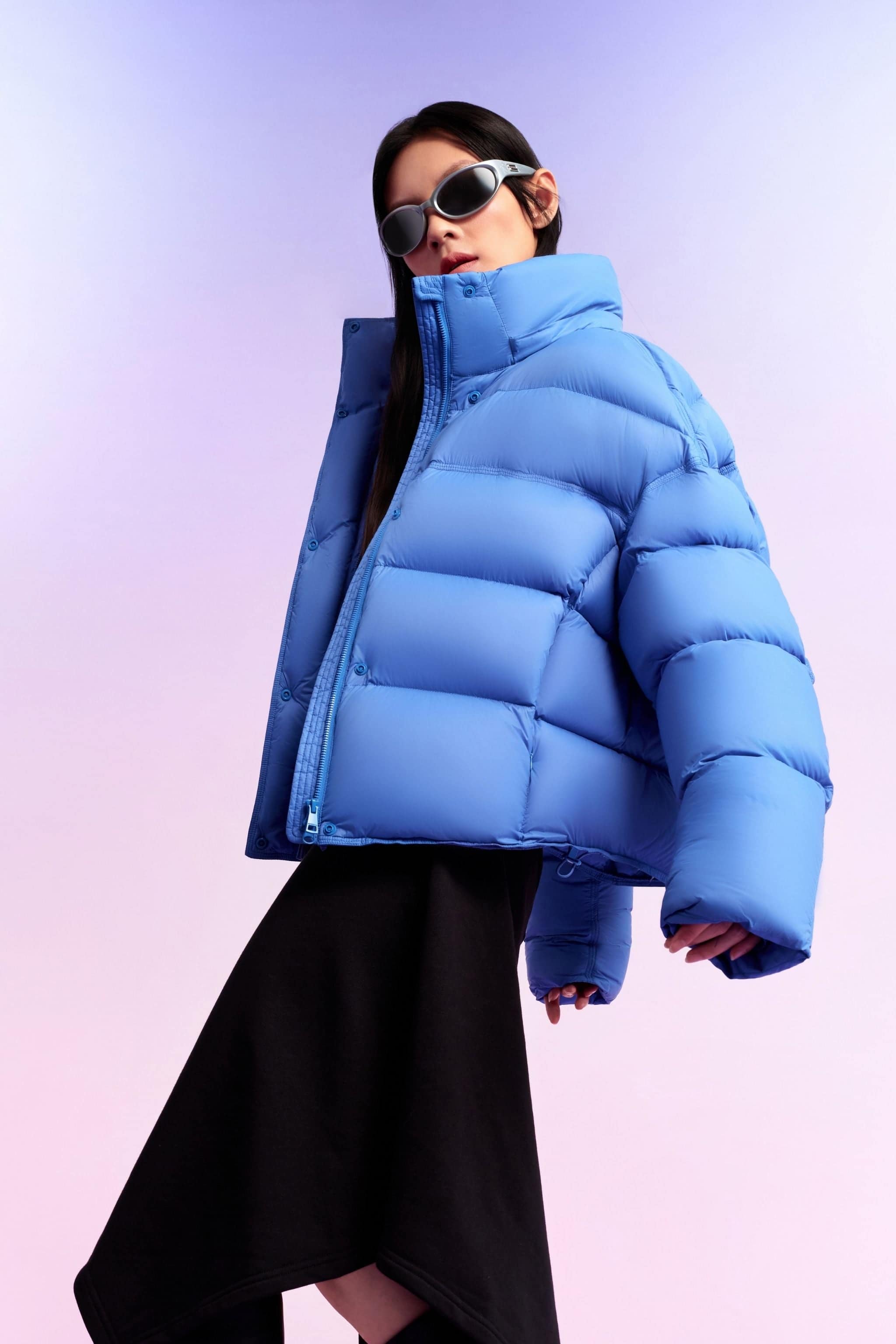 Women's Innovative Down Puffer With Hood 102 — puffer merges contemporary fashion with exceptional warmth — designed — view 14; water-resistant, windproof