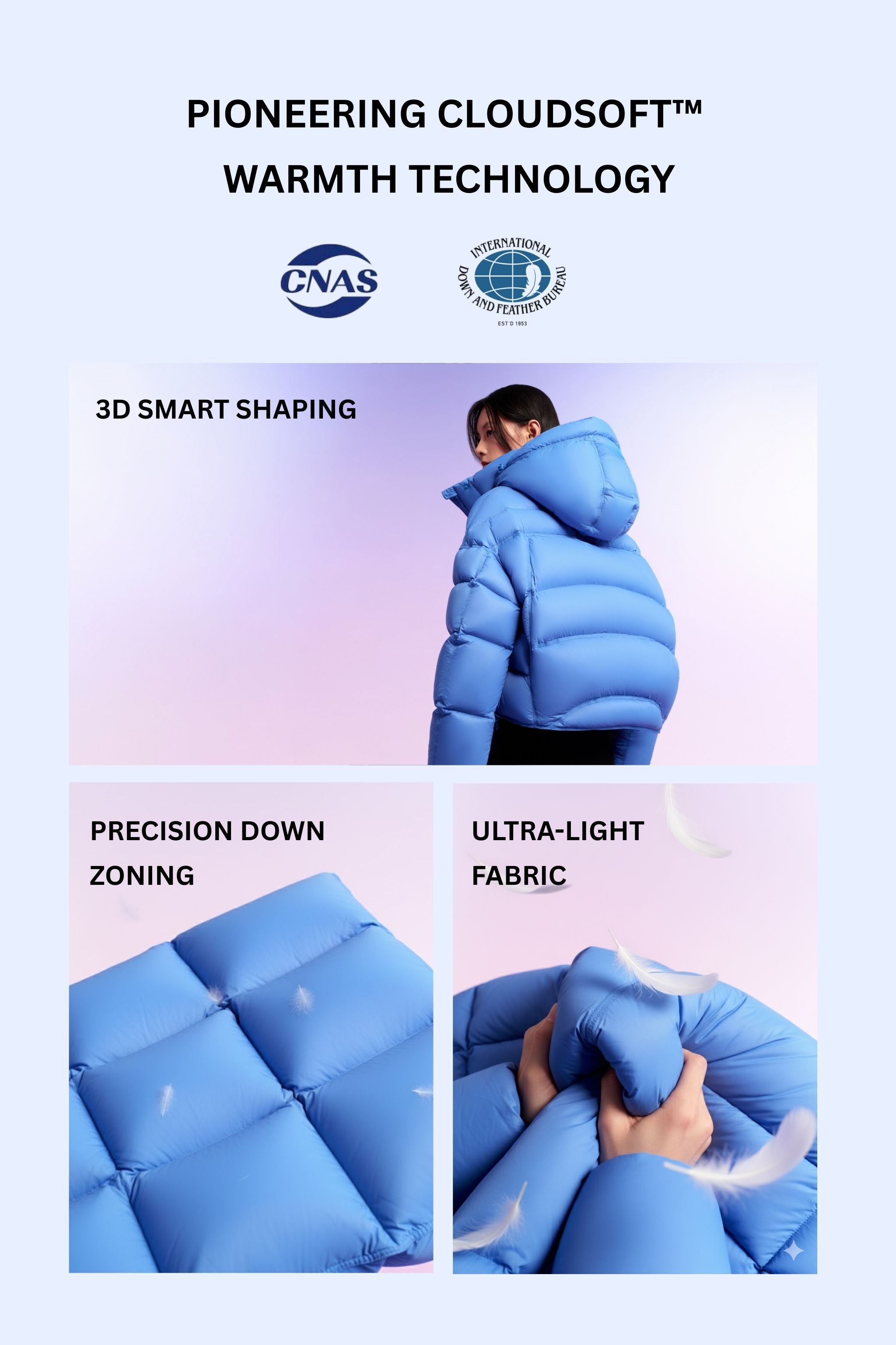Women's Innovative Down Puffer With Hood 102 — puffer merges contemporary fashion with exceptional warmth — designed — view 9; water-resistant, windproof