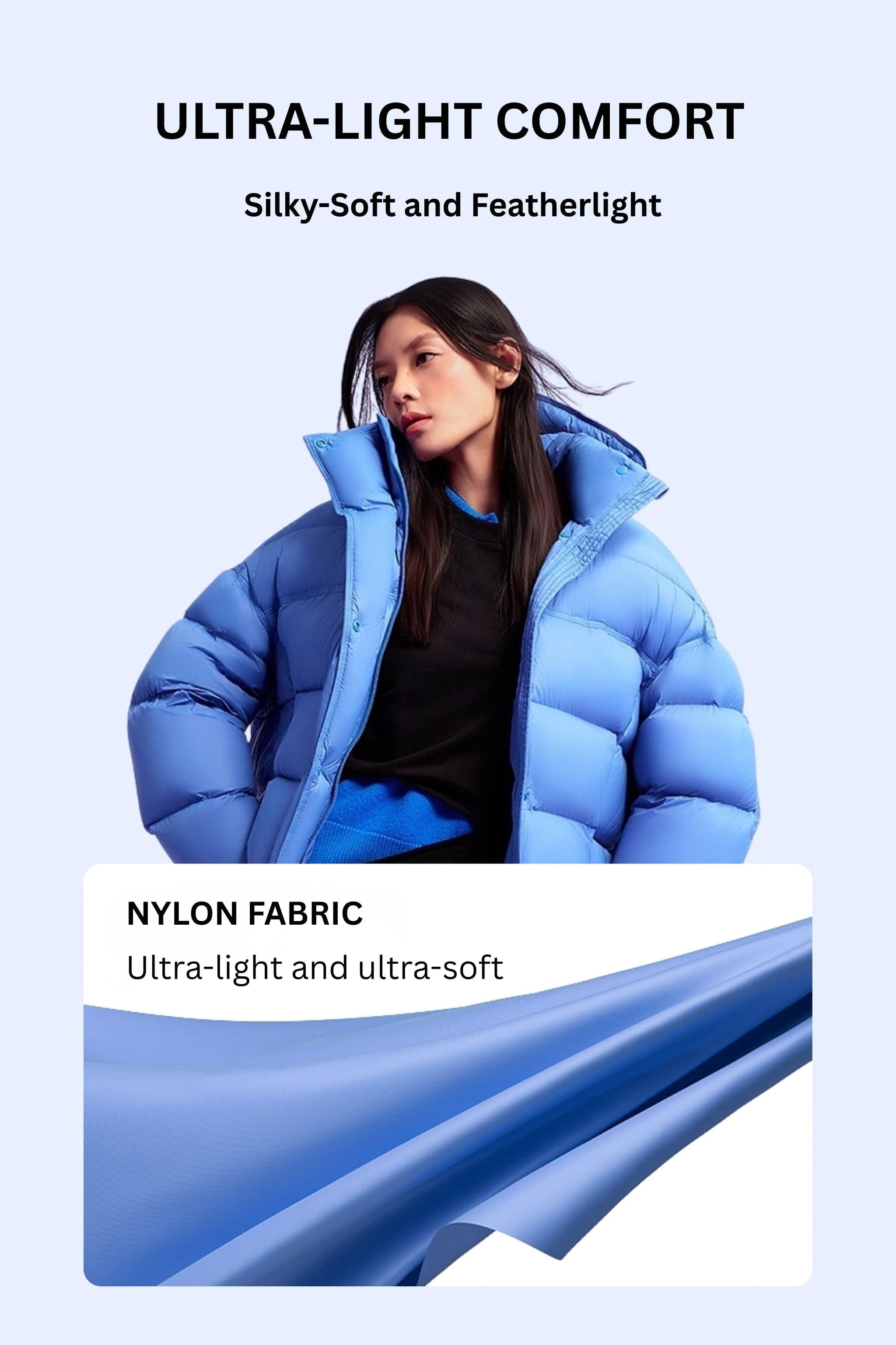 Women's Innovative Down Puffer With Hood 102 — puffer merges contemporary fashion with exceptional warmth — designed — view 8; water-resistant, windproof