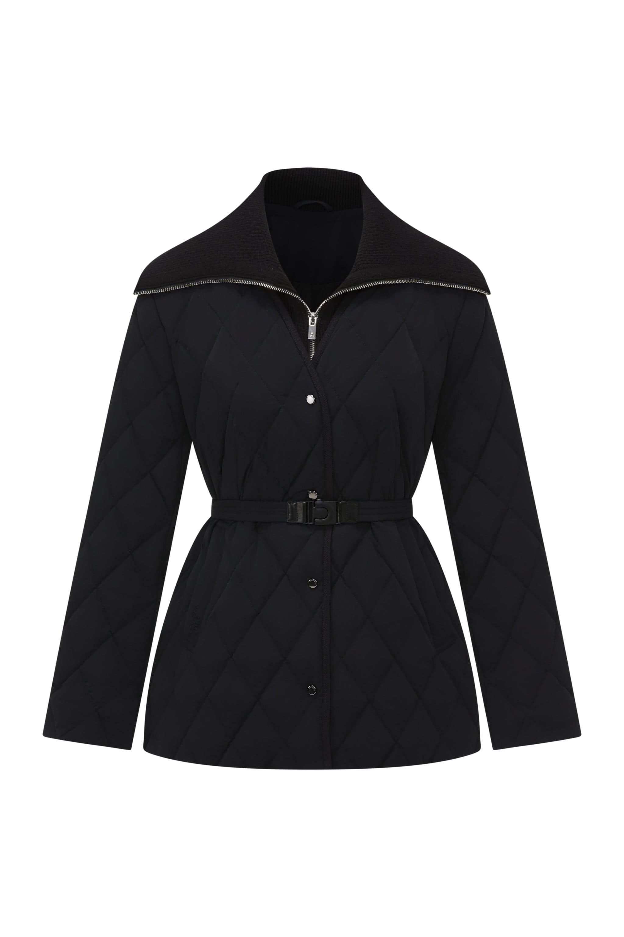 BOSIDENG 2025 Women's Mixed Media Goose Down Jacket With Belt