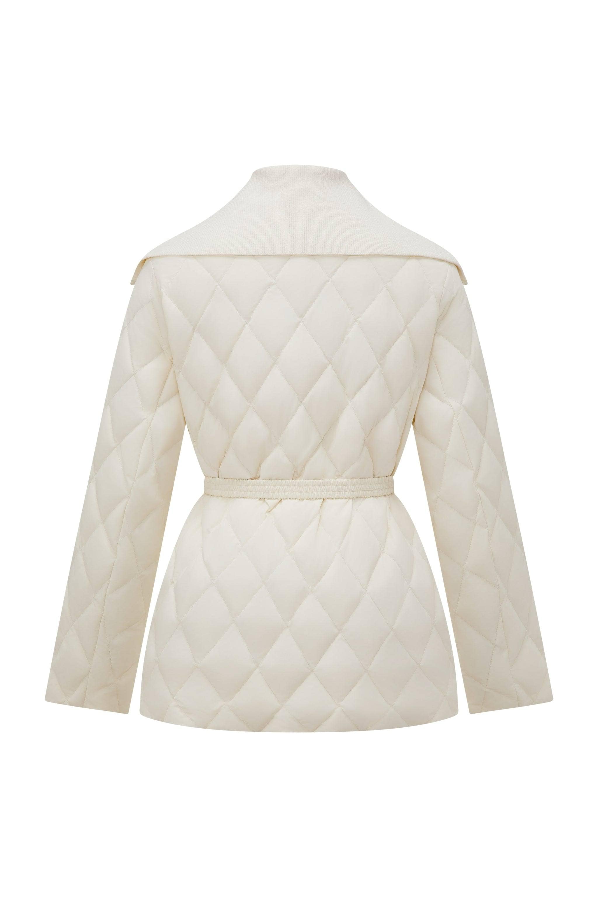 BOSIDENG 2025 Women's Mixed Media Goose Down Jacket With Belt