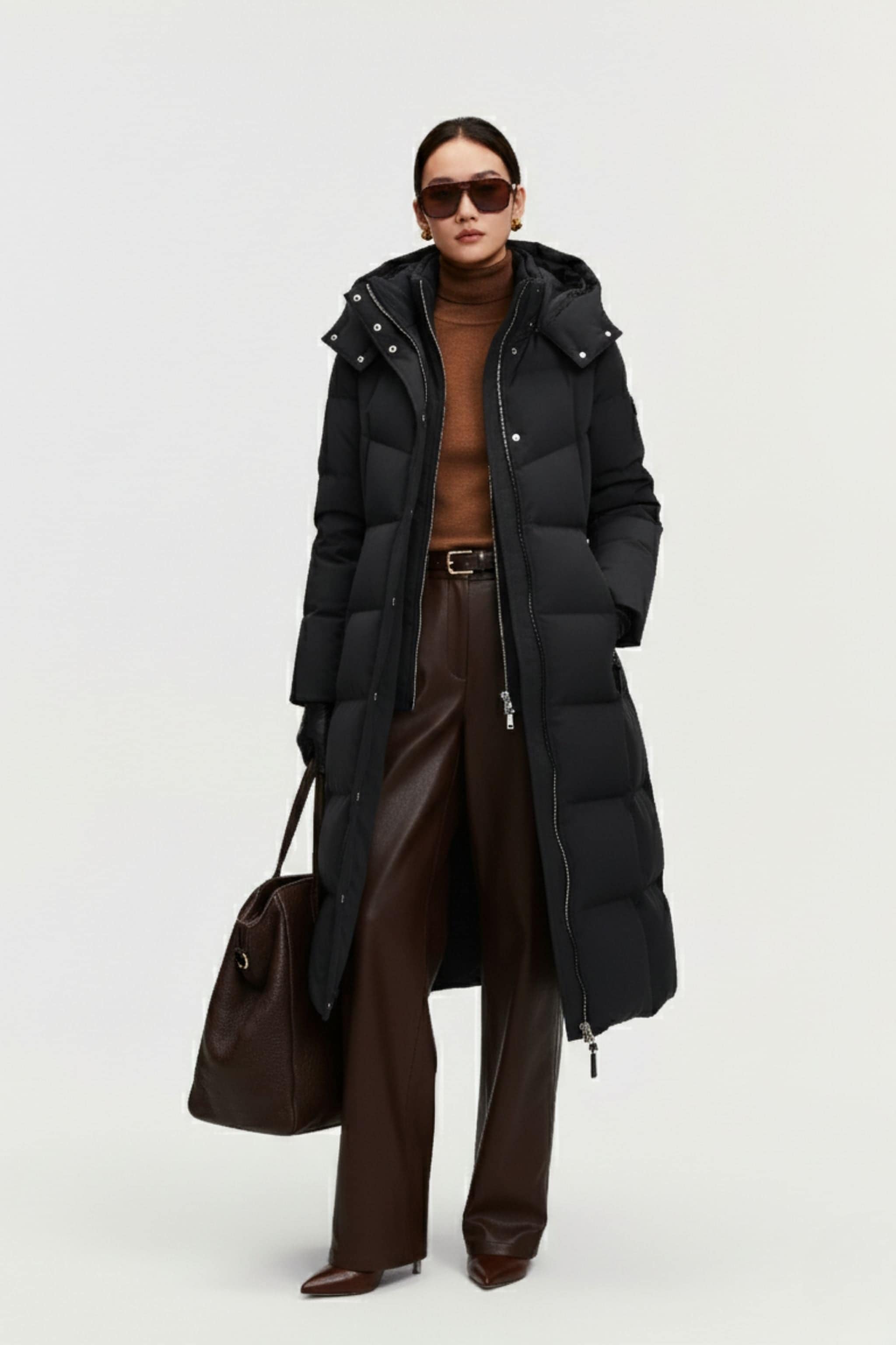 BOSIDENG 2025 Women's Premium Extreme Long Goose Down Jacket With Hood 778 Jacket