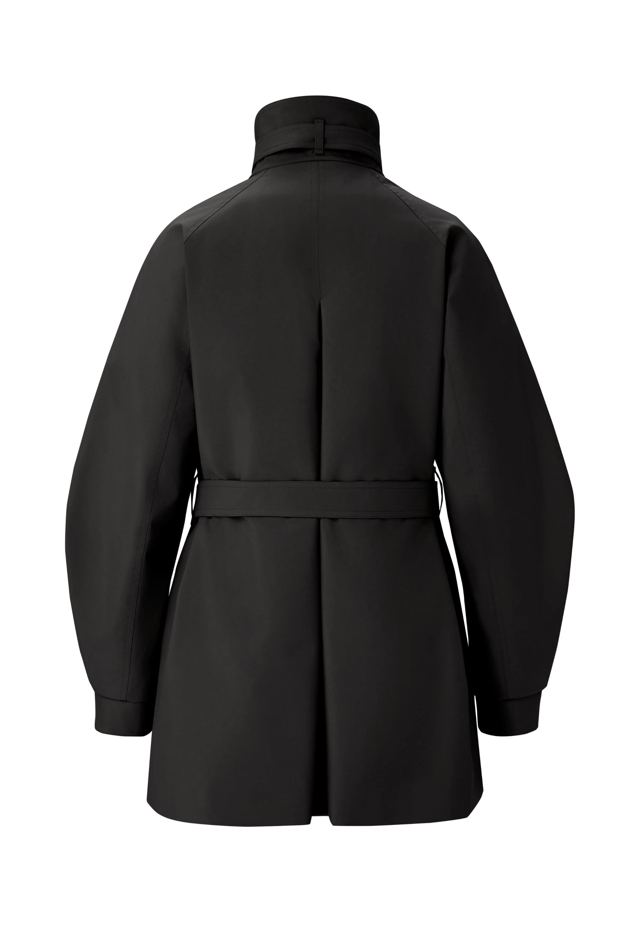 Women's Short Belted Goose Down Trench 202 — trench blends a cropped puff-sleeve silhouette with a removable inner — view 18
