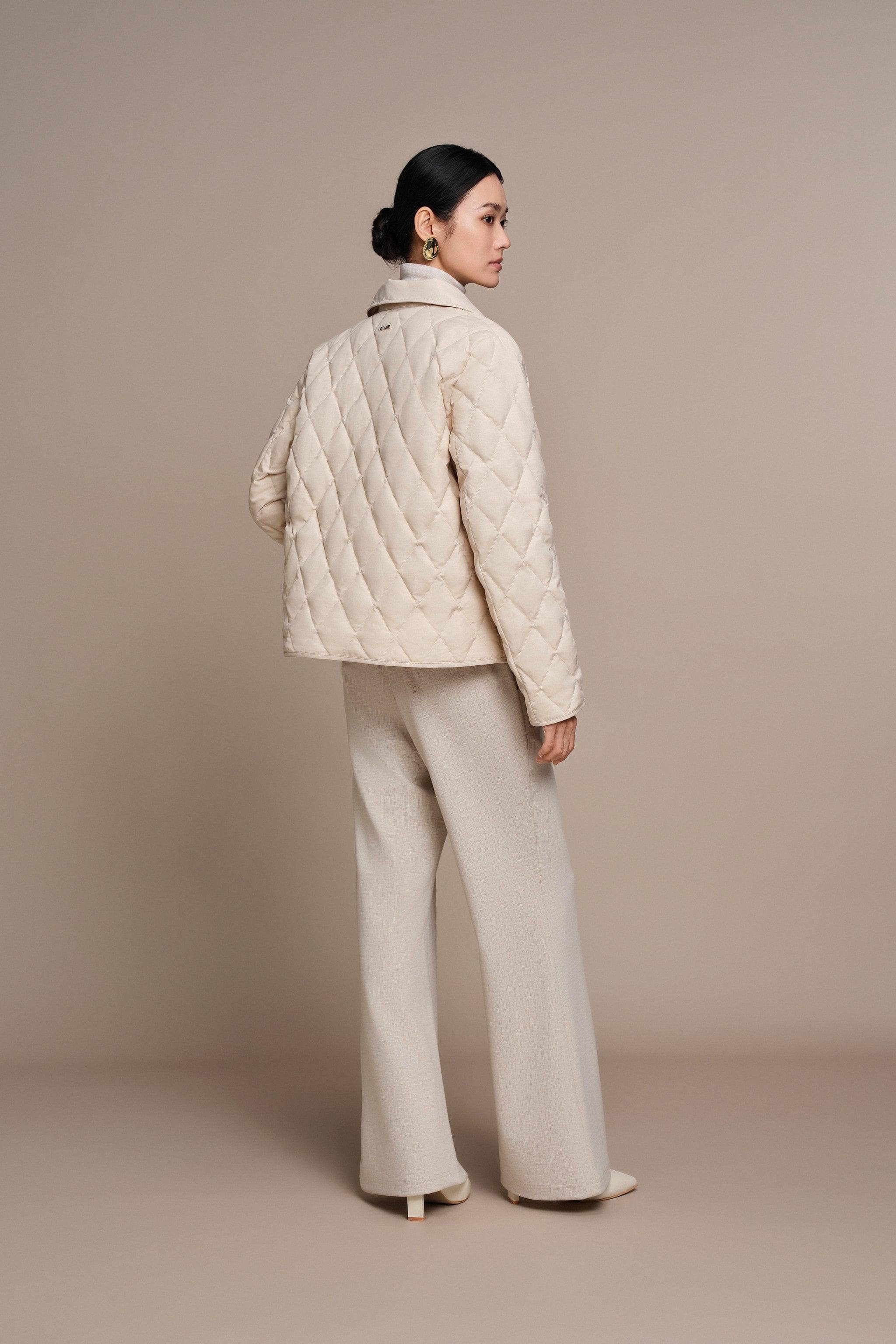 BOSIDENG 2025 Women's Short Goose Down Quilted Coat