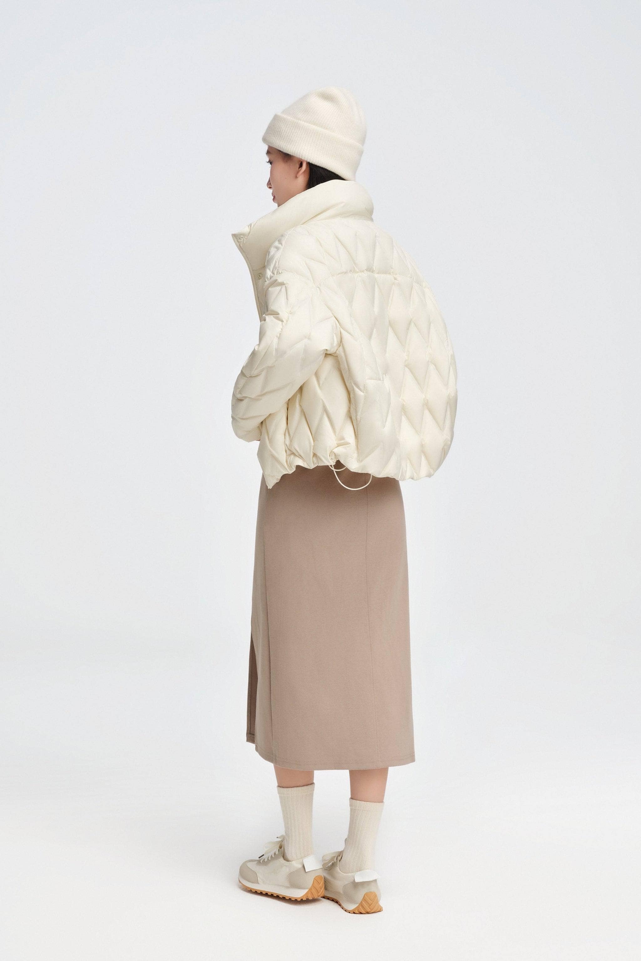 BOSIDENG 2025 Women's Standing Collar Lightweight Down Jacket