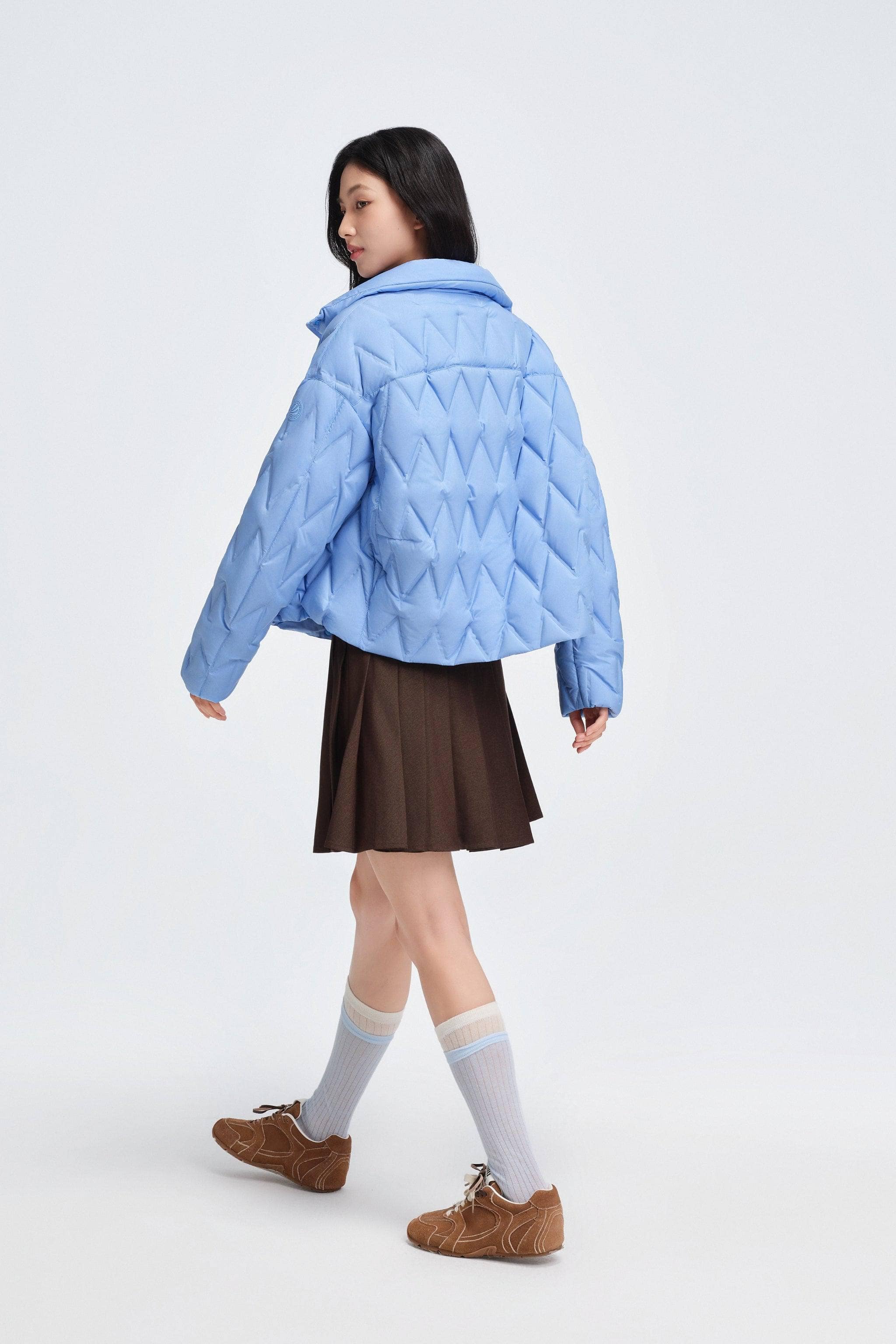 BOSIDENG 2025 Women's Standing Collar Lightweight Down Jacket