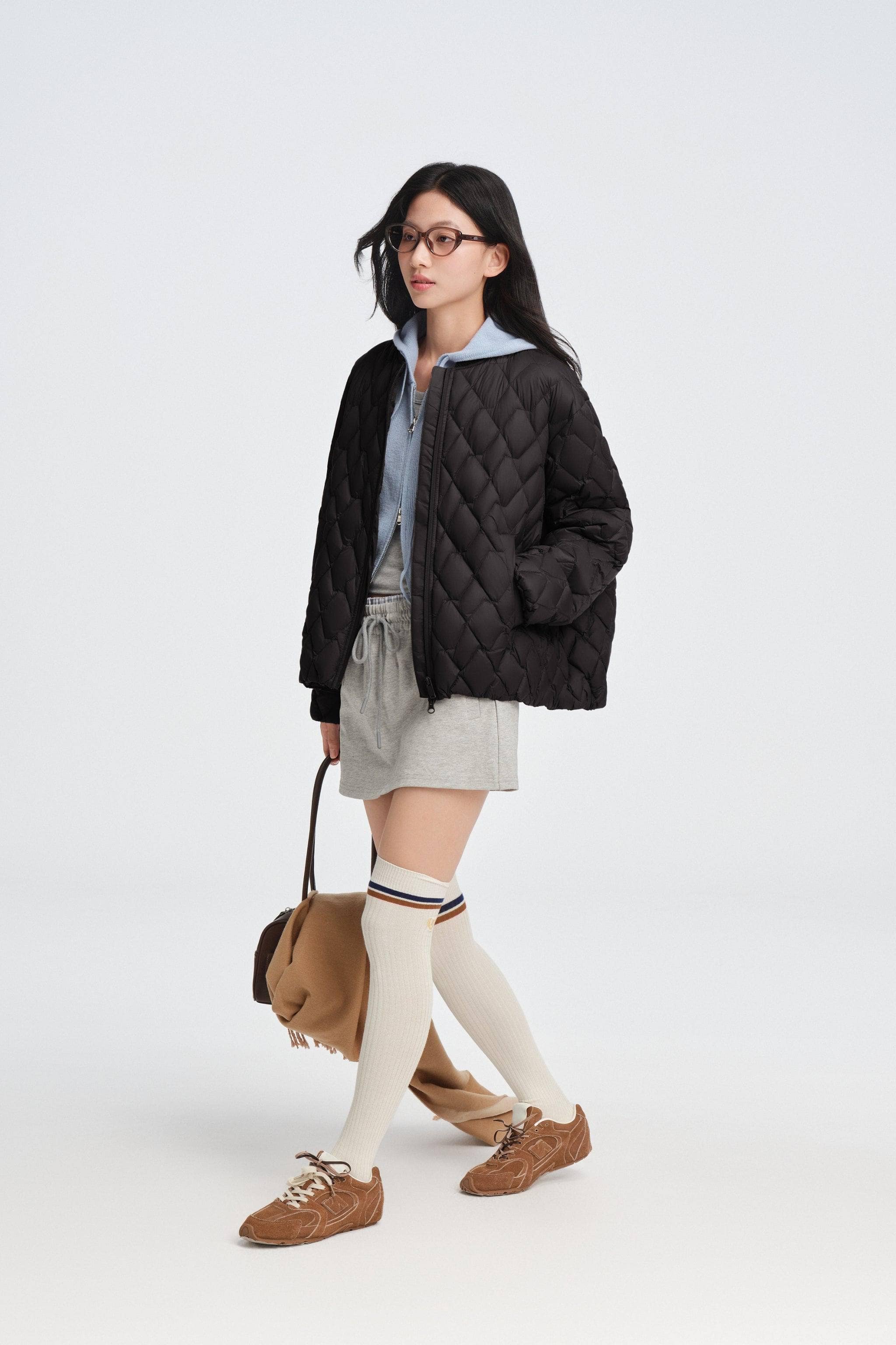 BOSIDENG 2025 Women's Varsity Down Jacket Jacket