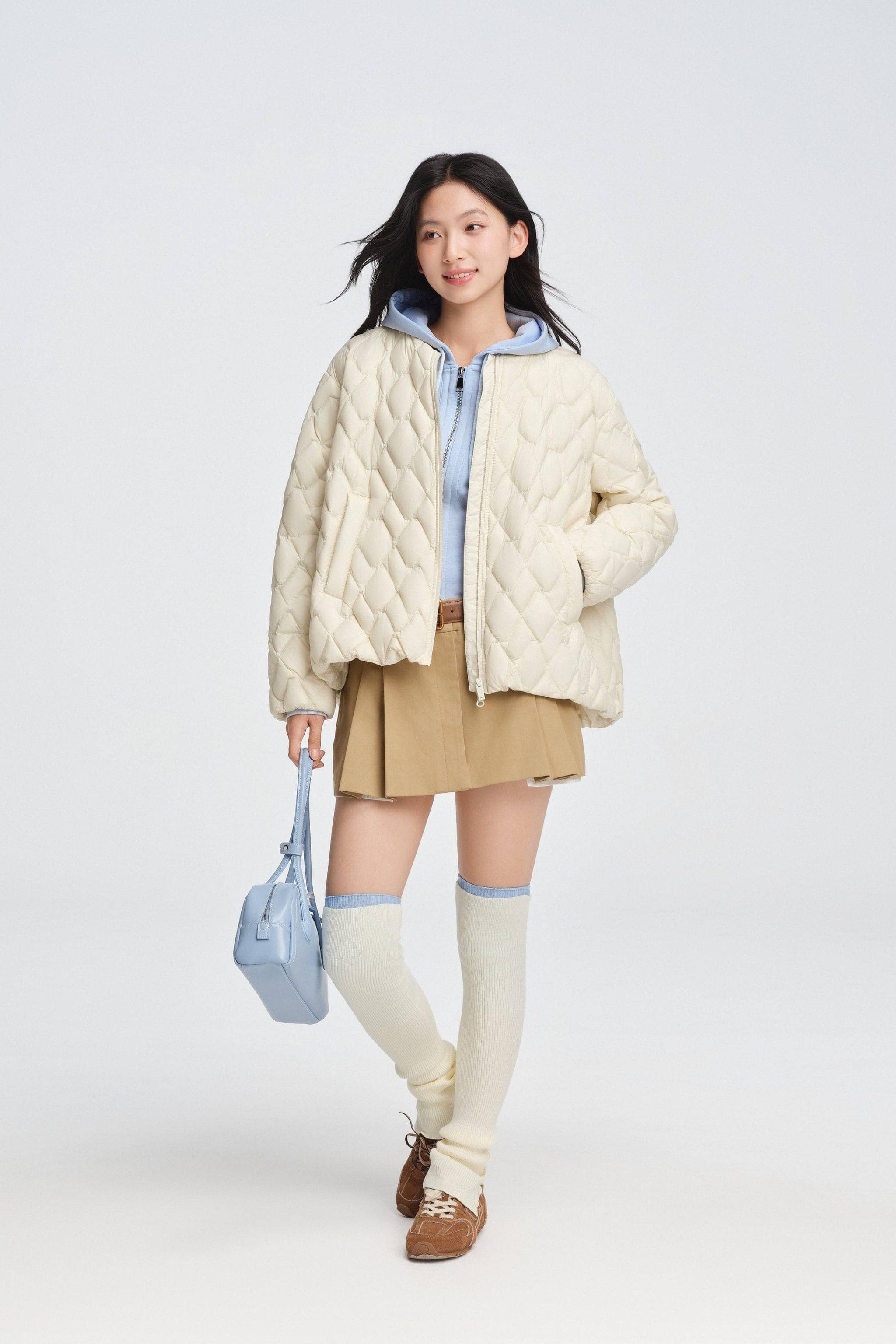 BOSIDENG 2025 Women's Varsity Down Jacket Jacket