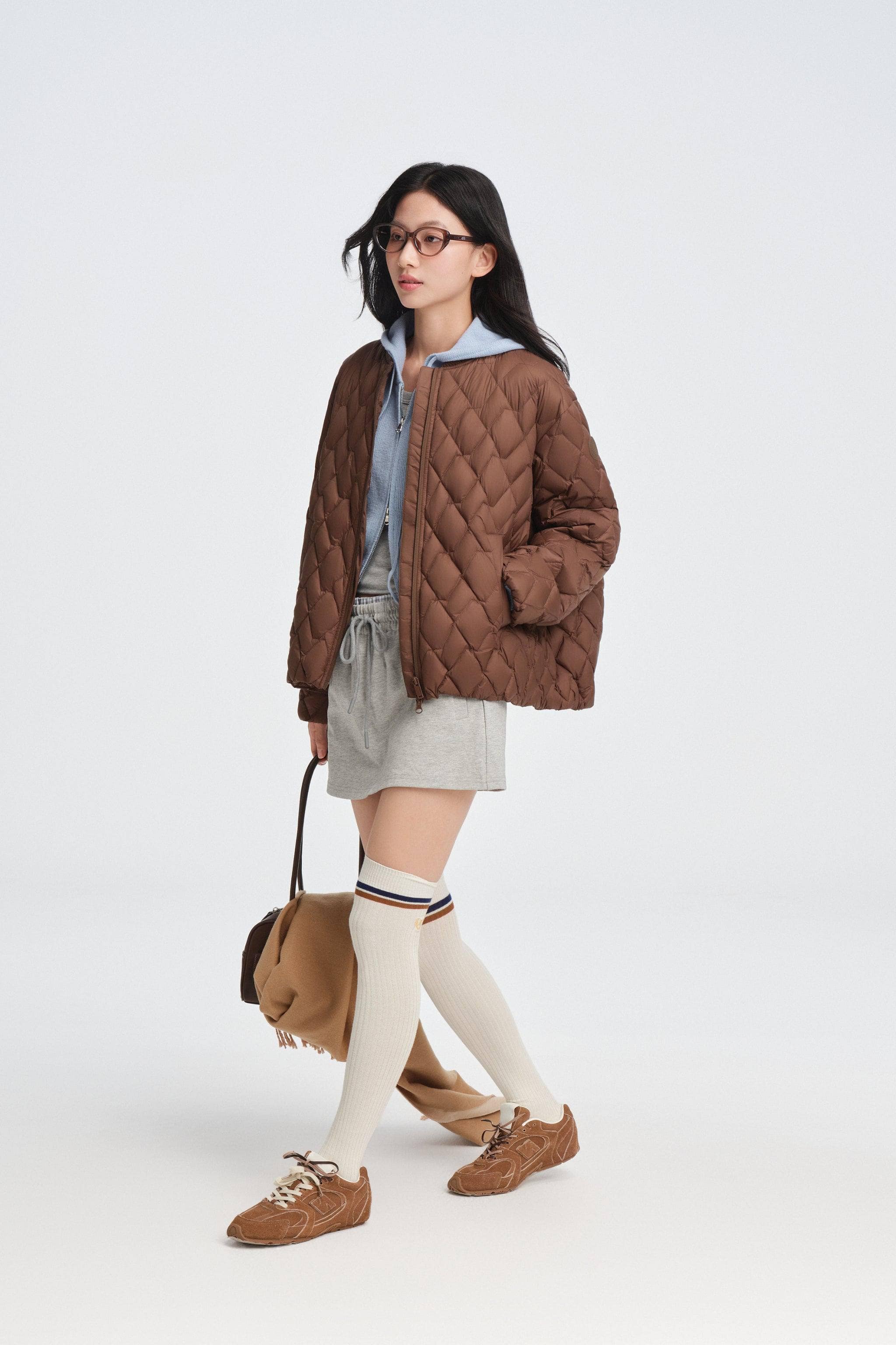 BOSIDENG 2025 Women's Varsity Down Jacket Jacket