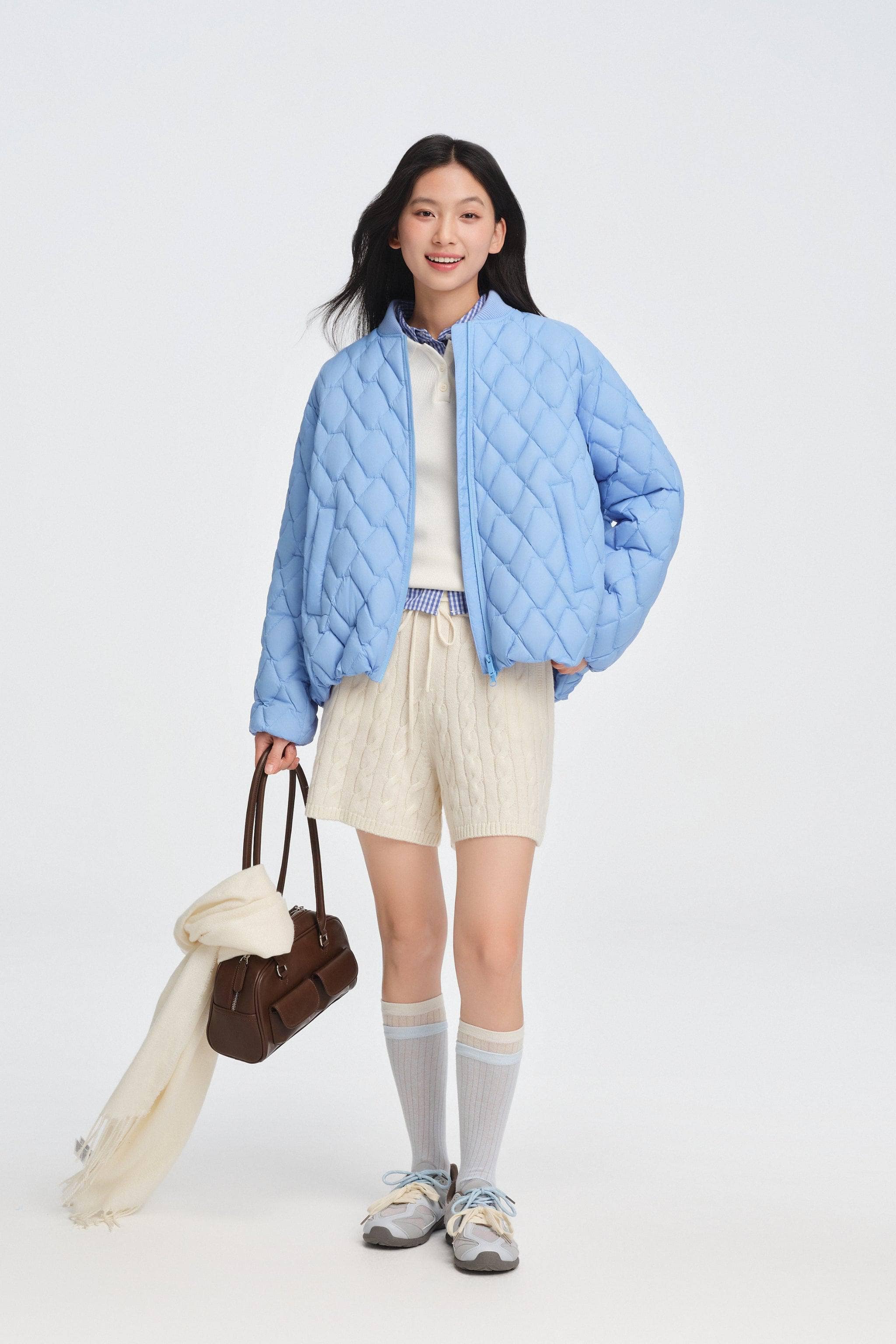 BOSIDENG 2025 Women's Varsity Down Jacket Jacket