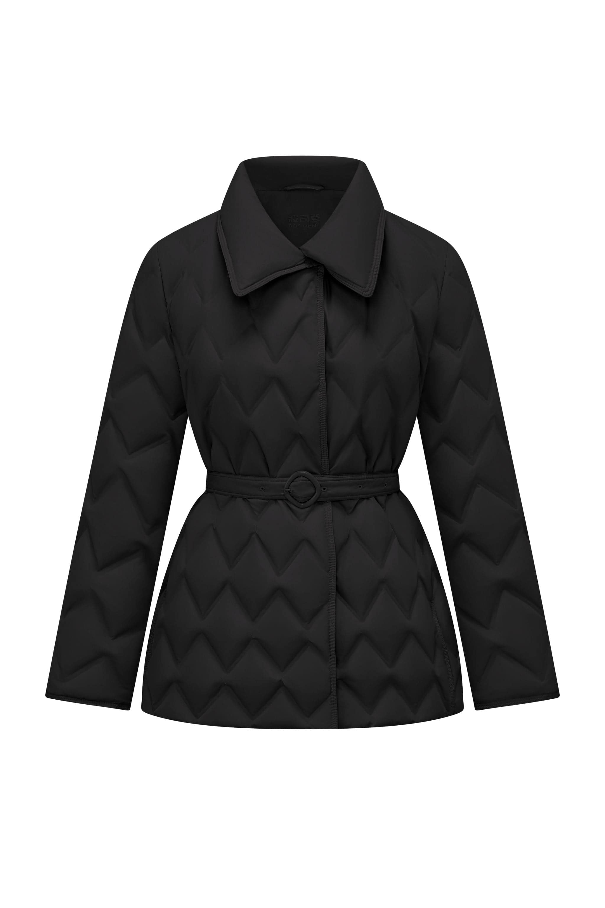 BOSIDENG 2025 Women's Waist Length Goose Down Business Jacket With Belt Jacket