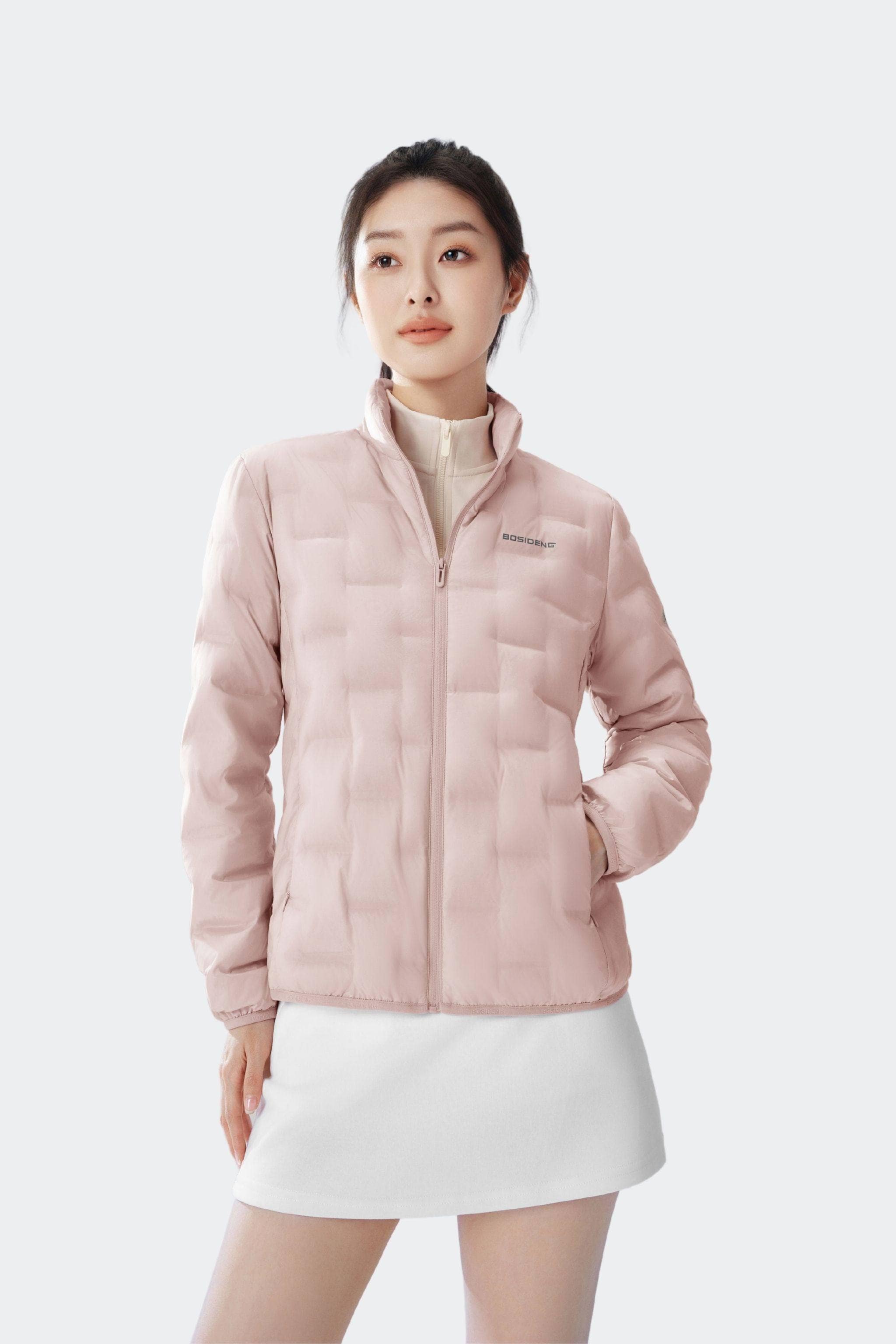 BOSIDENG 2025 Women's Goose Down Weightless Jacket 1034 Jacket Yardang Powder / 4