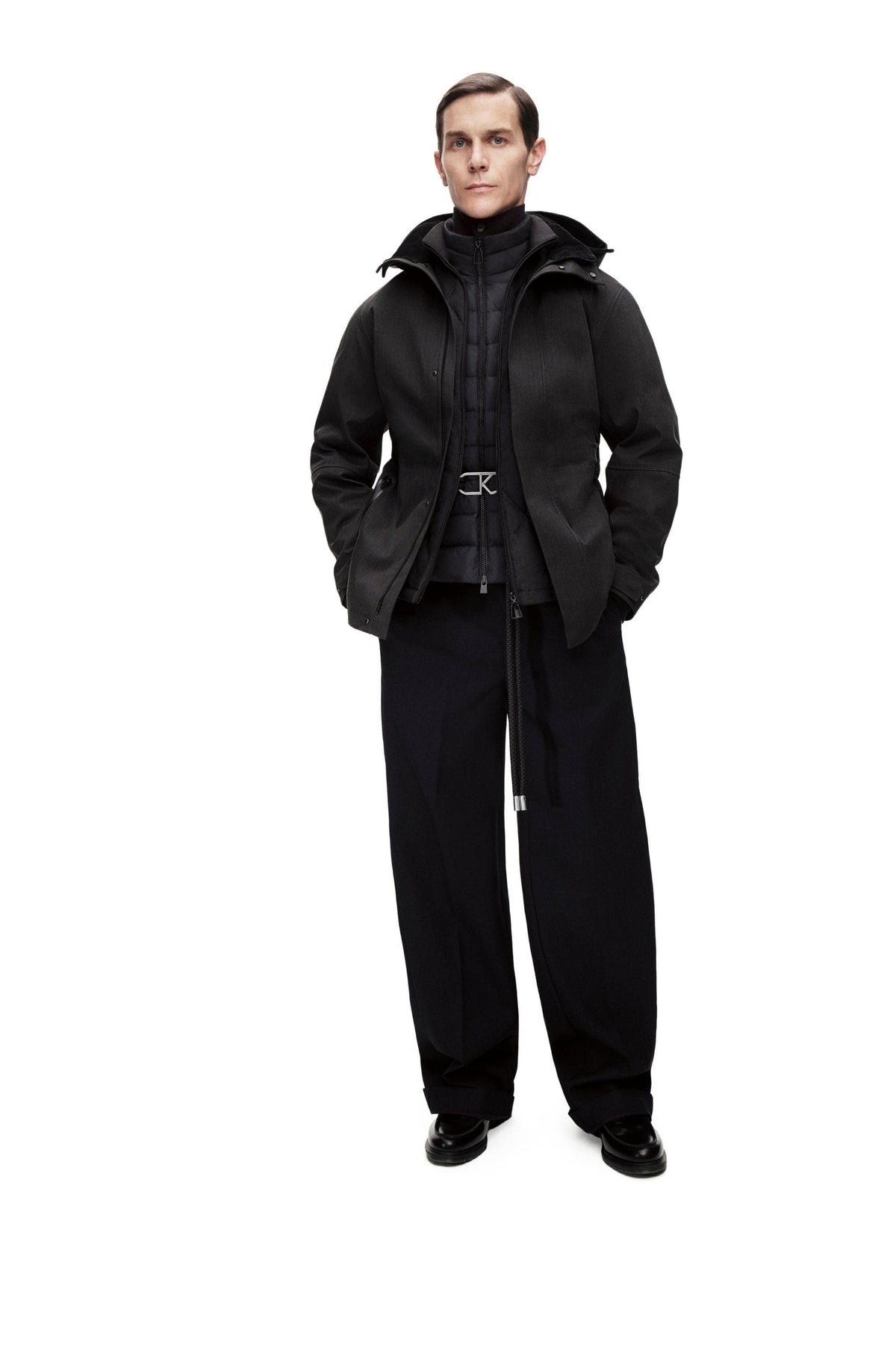 AREAL Men's Folding Collar 2 in 1 Goose Down Jacket 939