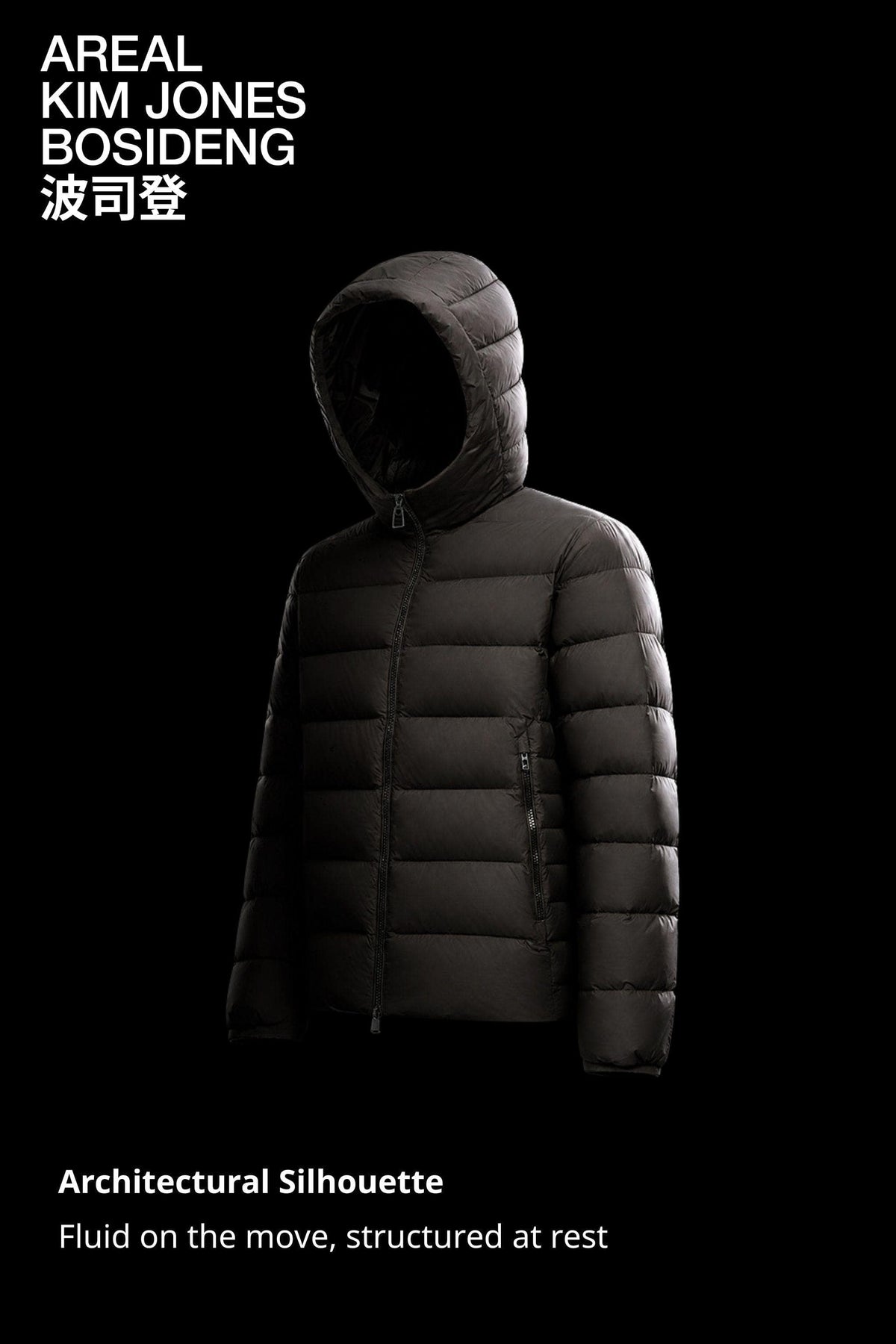 AREAL Men's Hooded Goose Down Jacket 933
