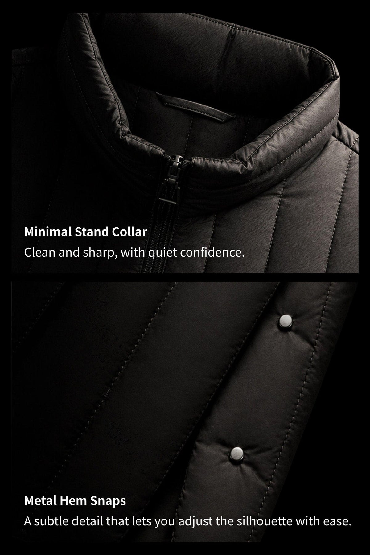 AREAL Men's Short Goose Down Jacket 911