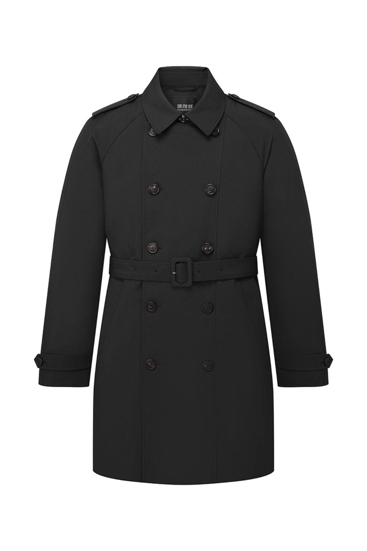 Men's Mid-Length Detachable Goose Down Trench 277