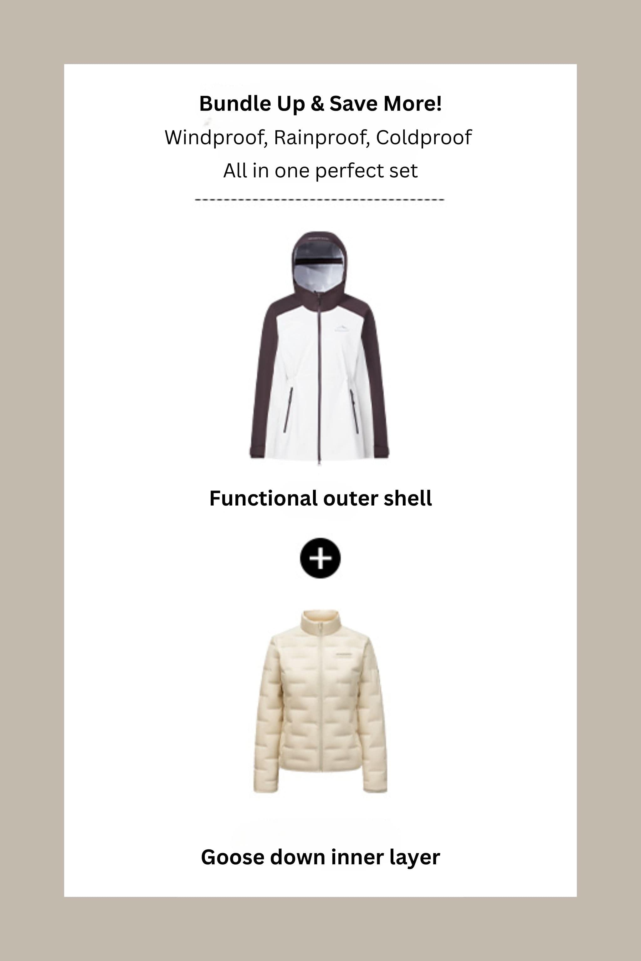 Bosideng Fashion 3-in-1 All-Weather Goose Down & Soft-Shell Parka