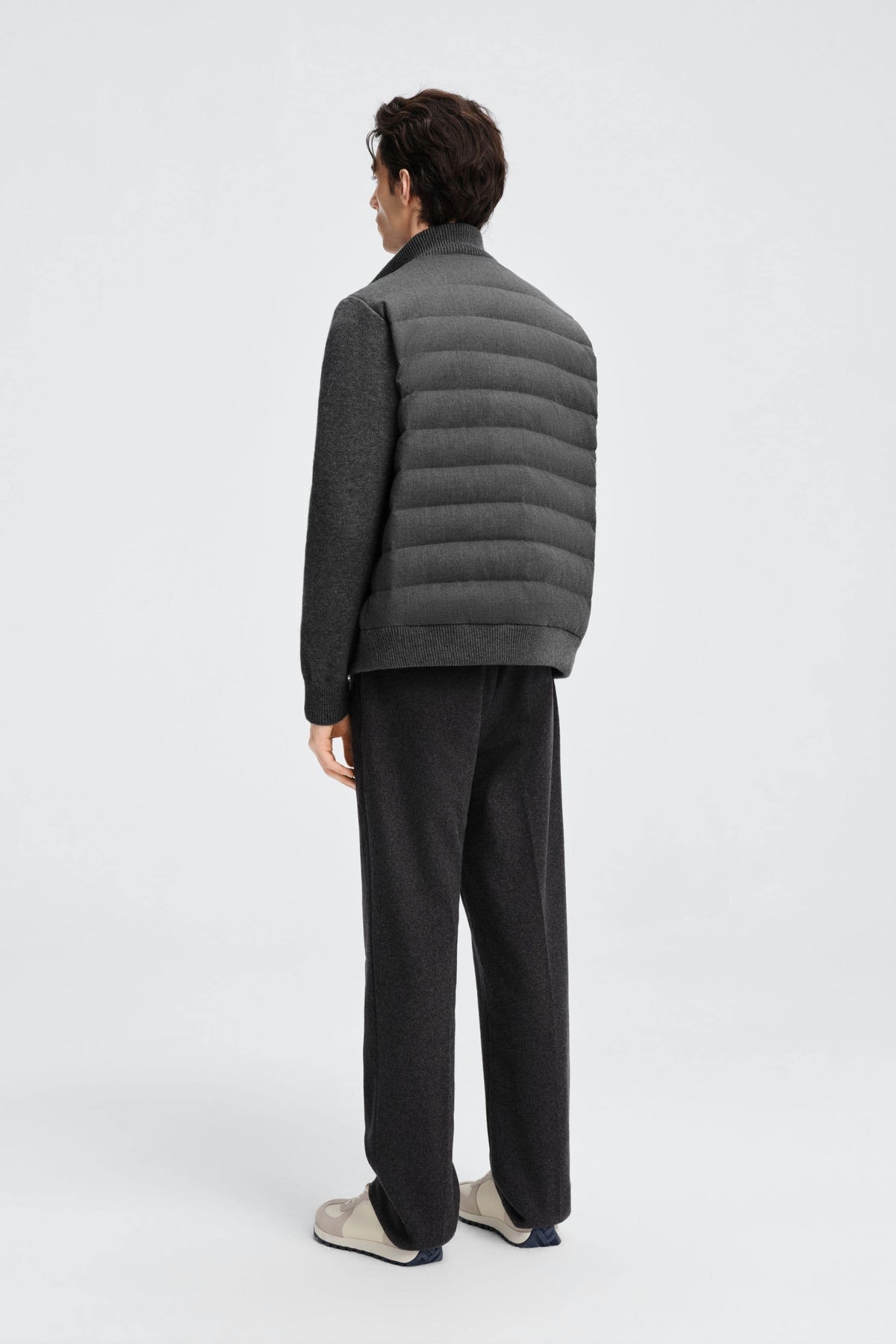 Mens Hybrid Wool Goose Down Jacket 733