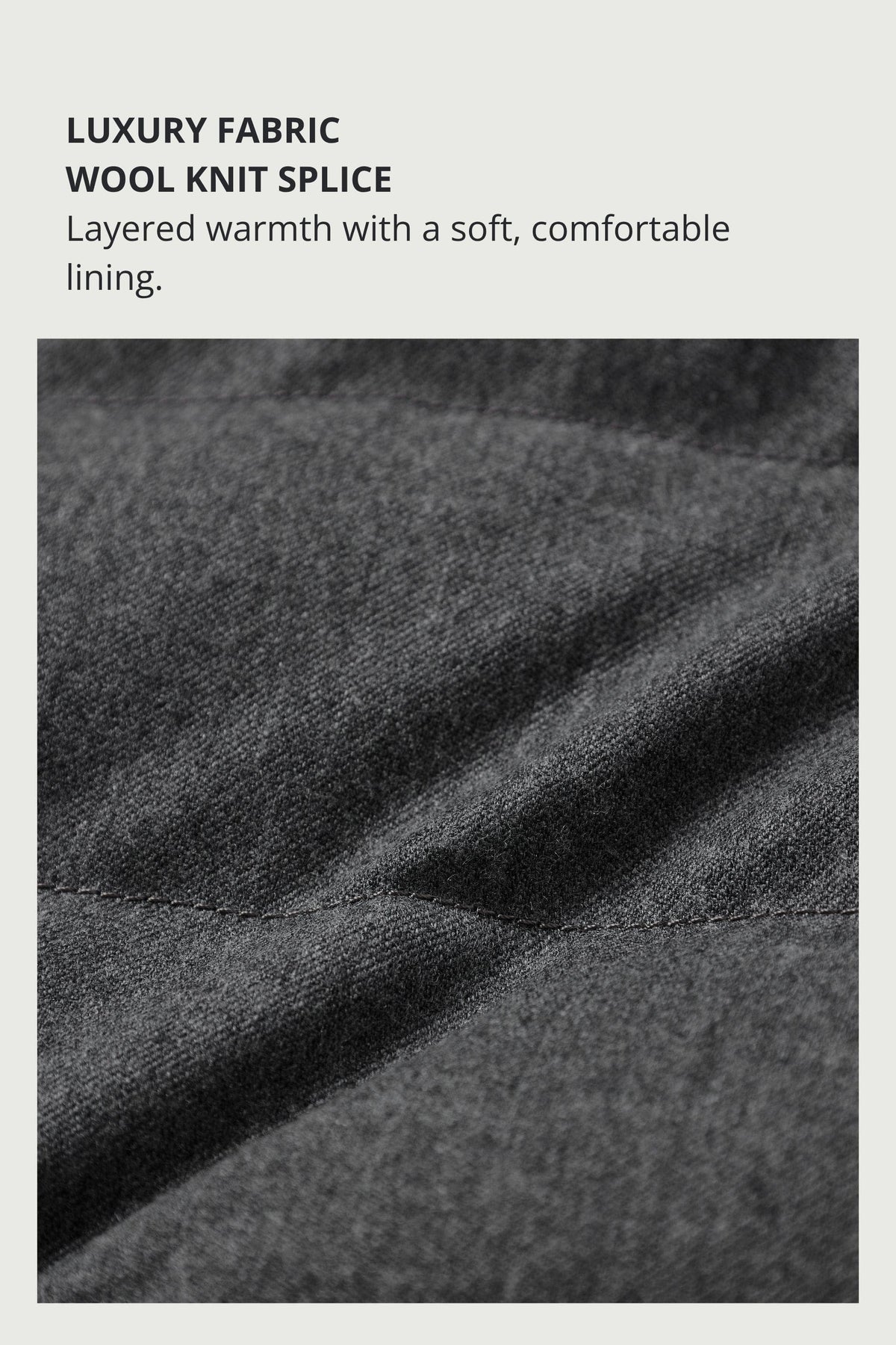 Mens Hybrid Wool Goose Down Jacket 733