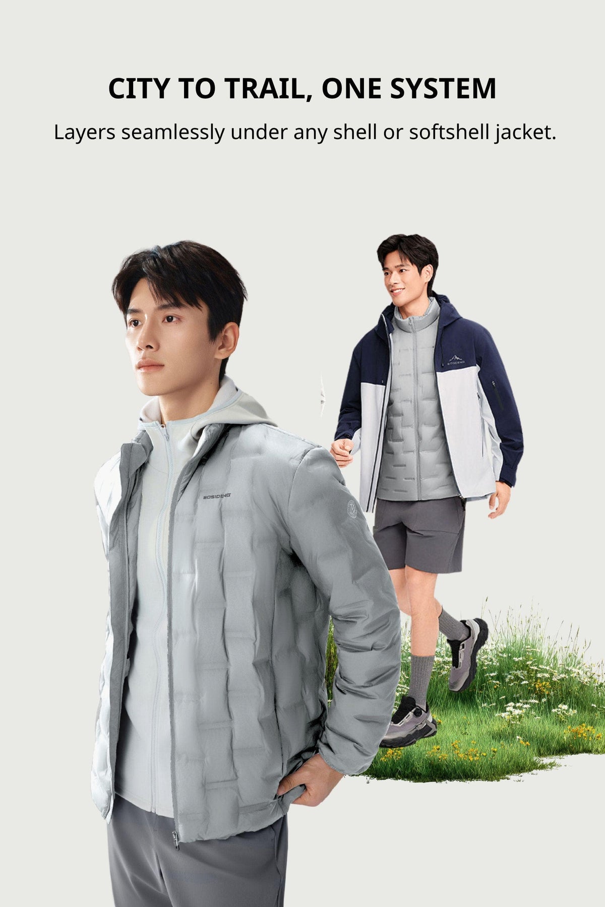 Mens Ultralight Goose Down Jacket 033