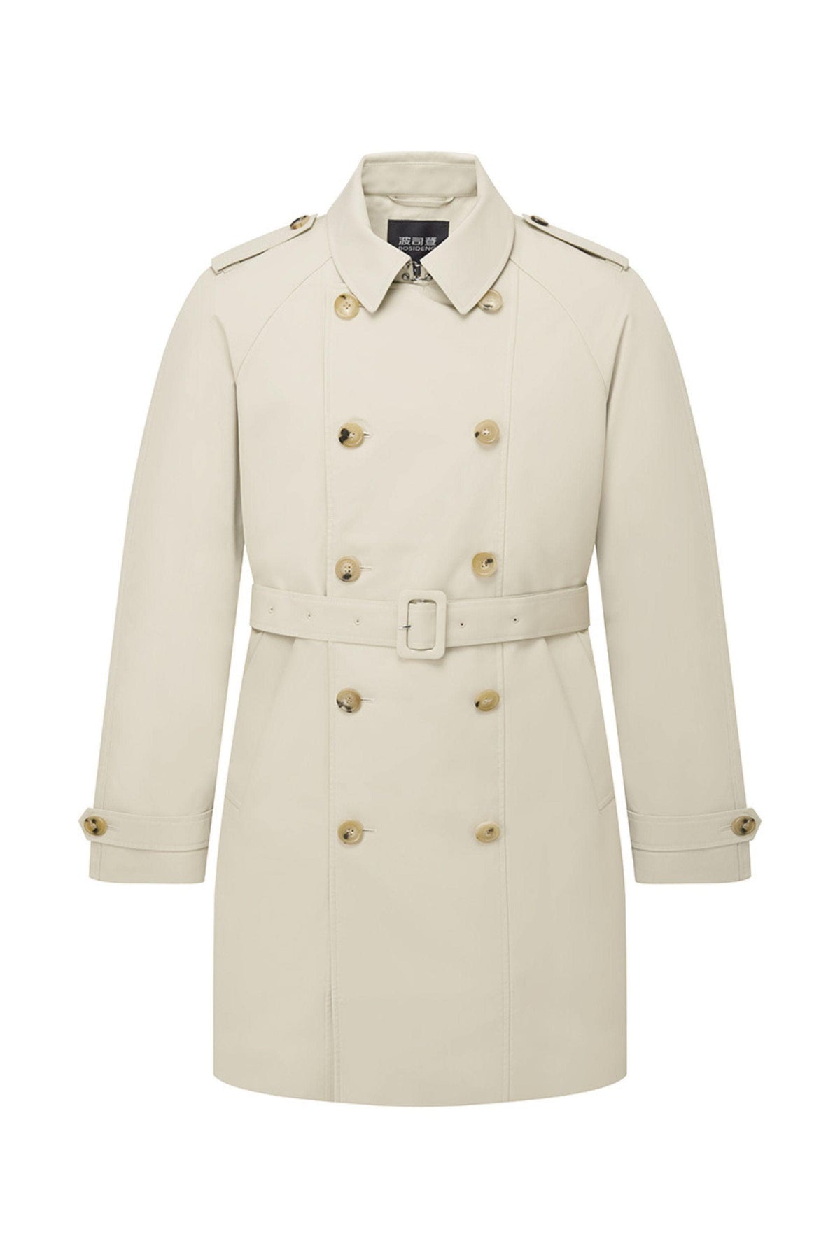 Men's Mid-Length Detachable Goose Down Trench 277