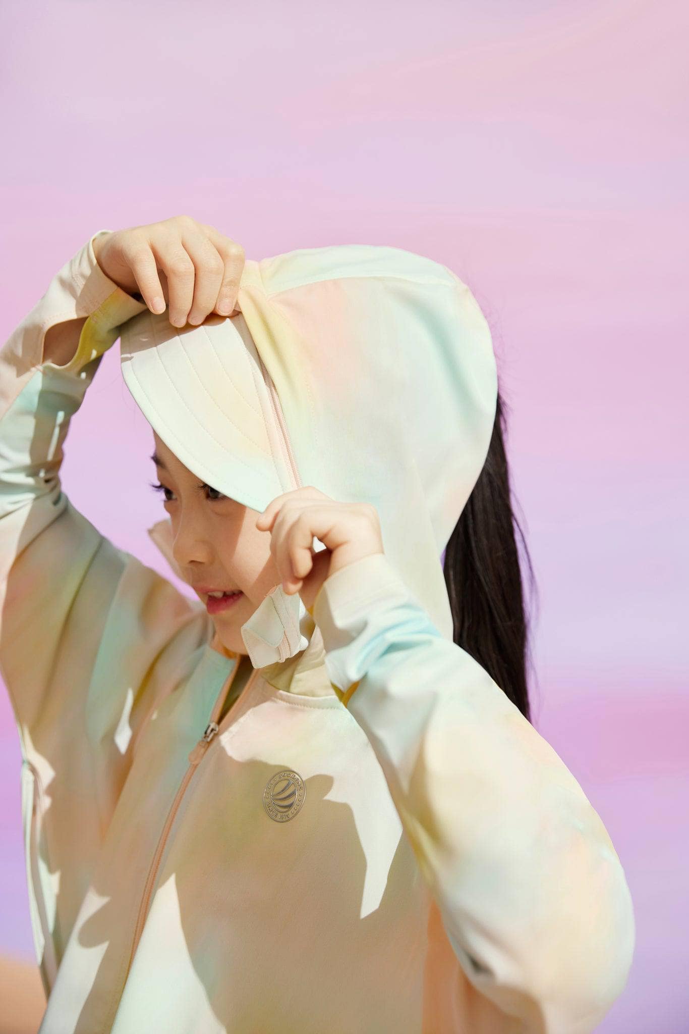 BOSIDENG SS23 Kid's Sun Protection Cropped Poncho Jacket